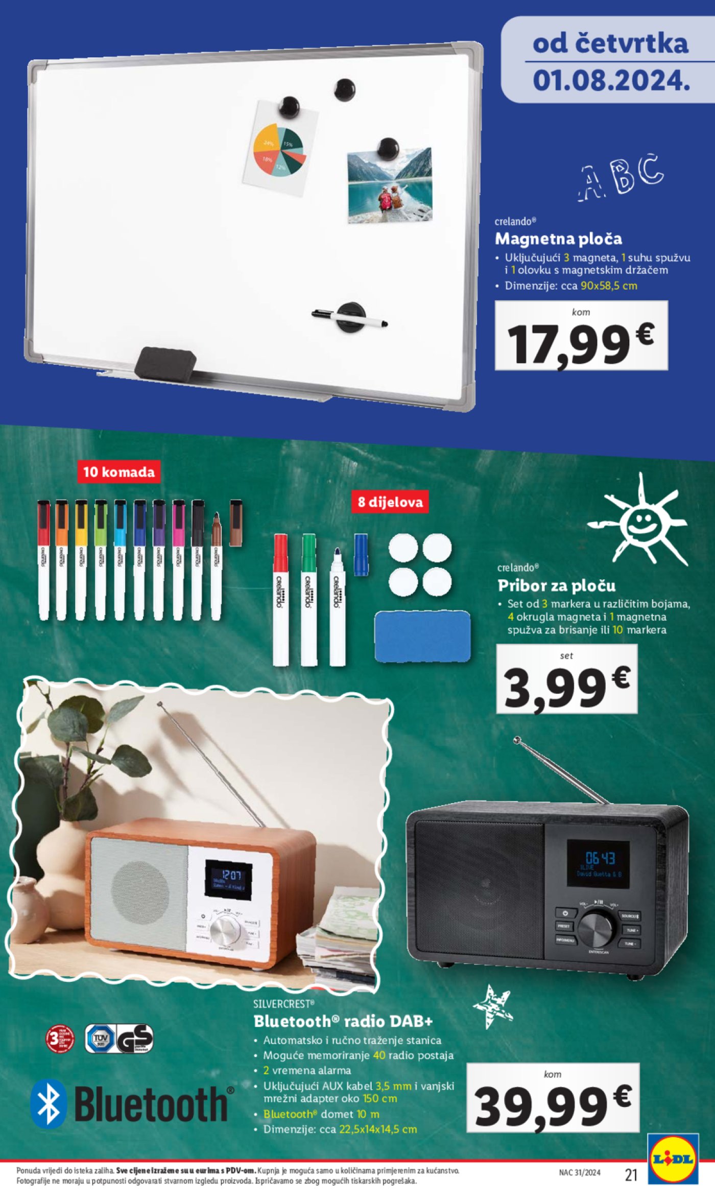 Lidl katalog Pripreme za novu školsku godinu 01.08.2024.