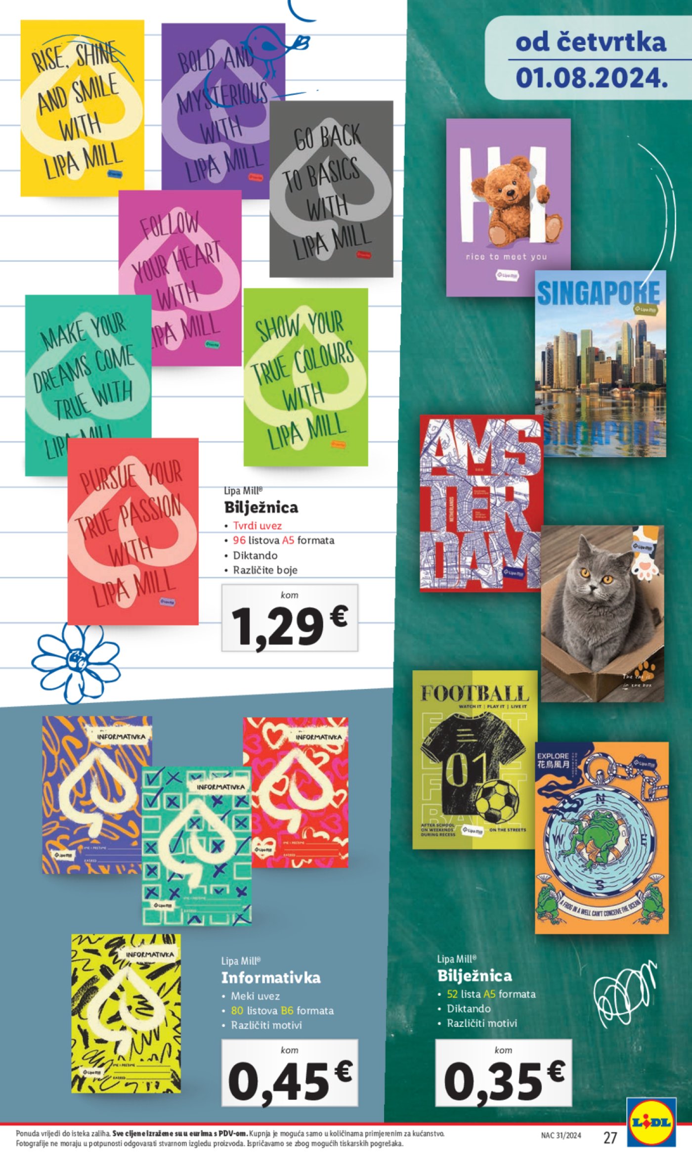 Lidl katalog Pripreme za novu školsku godinu 01.08.2024.