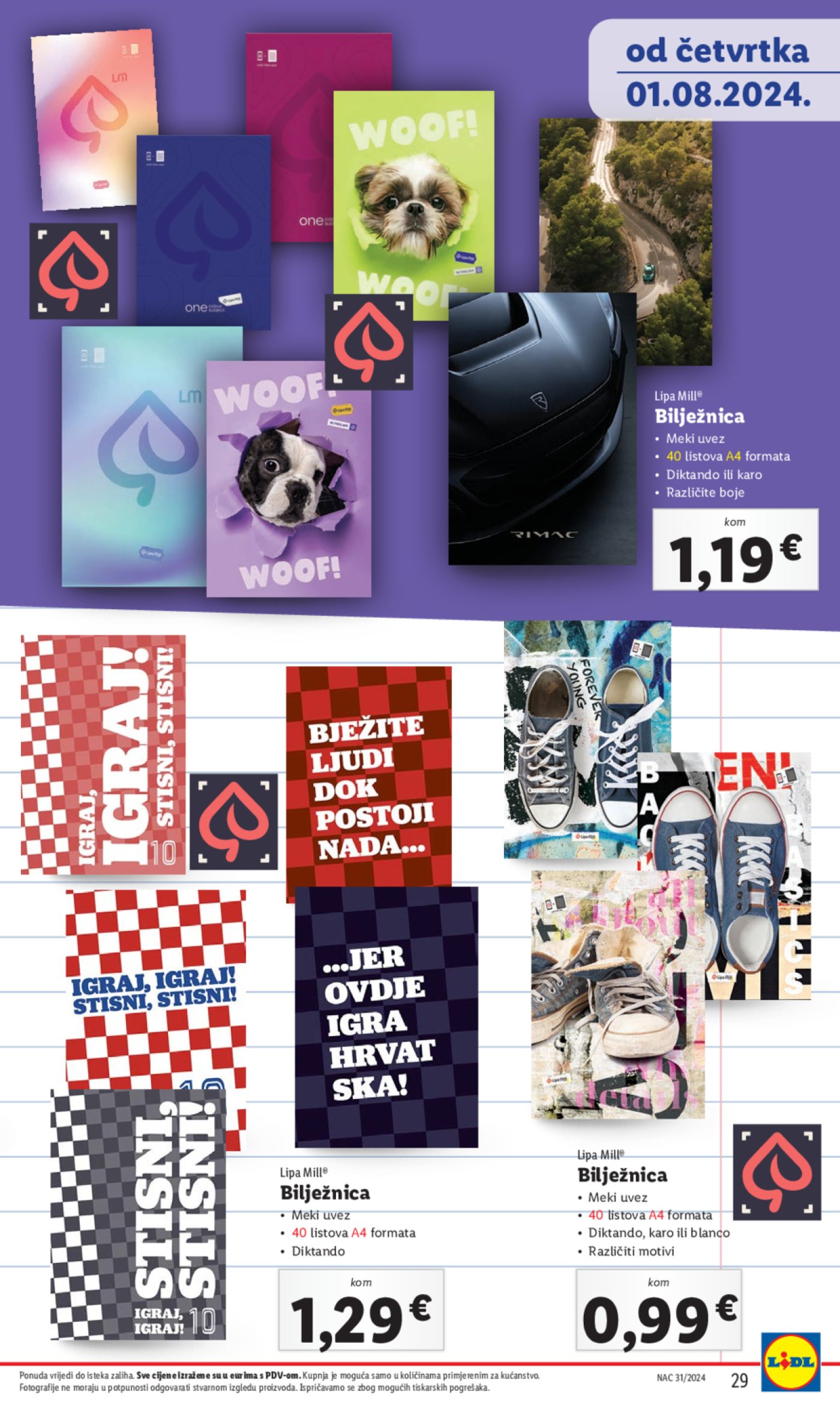 Lidl katalog Pripreme za novu školsku godinu 01.08.2024.