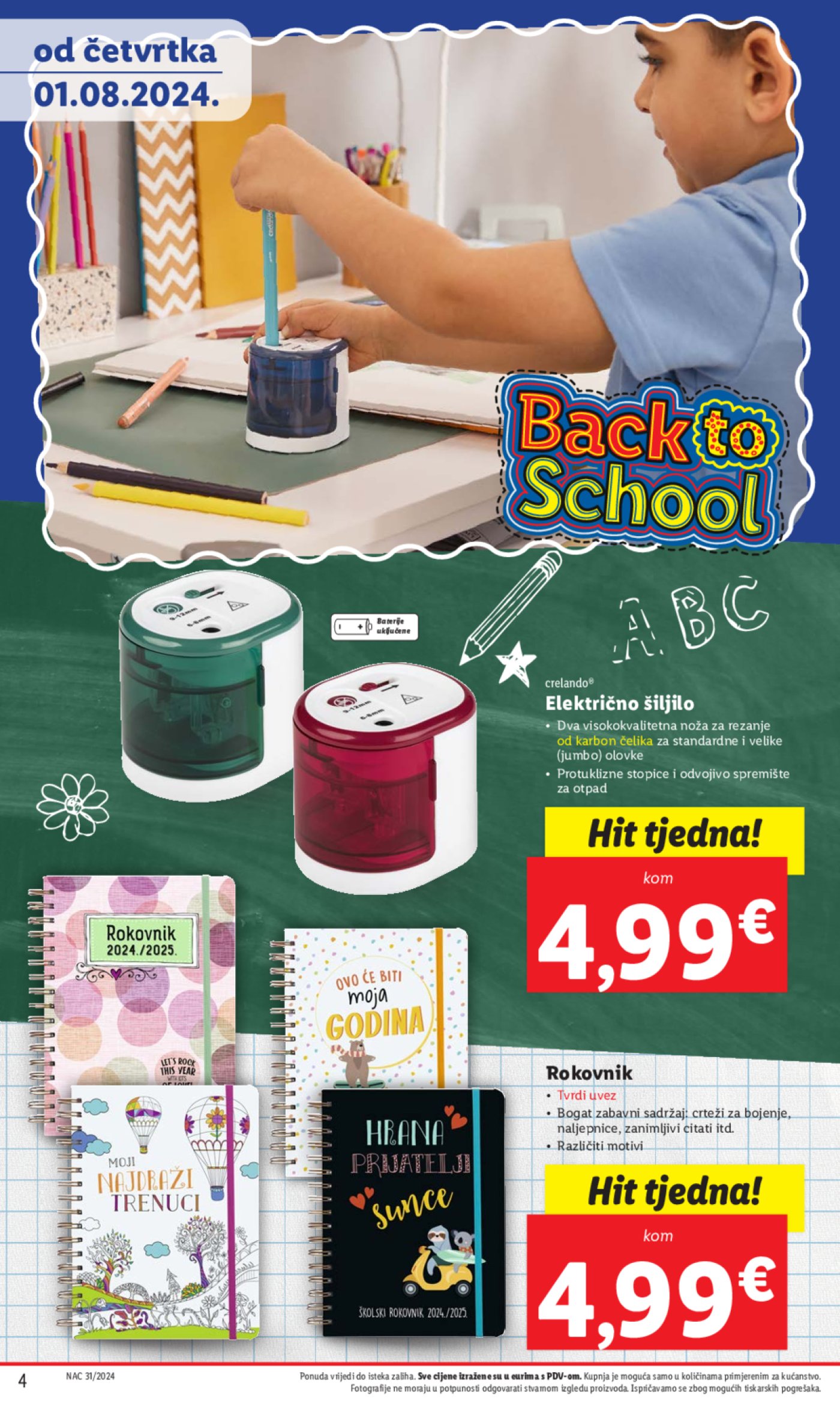 Lidl katalog Pripreme za novu školsku godinu 01.08.2024.