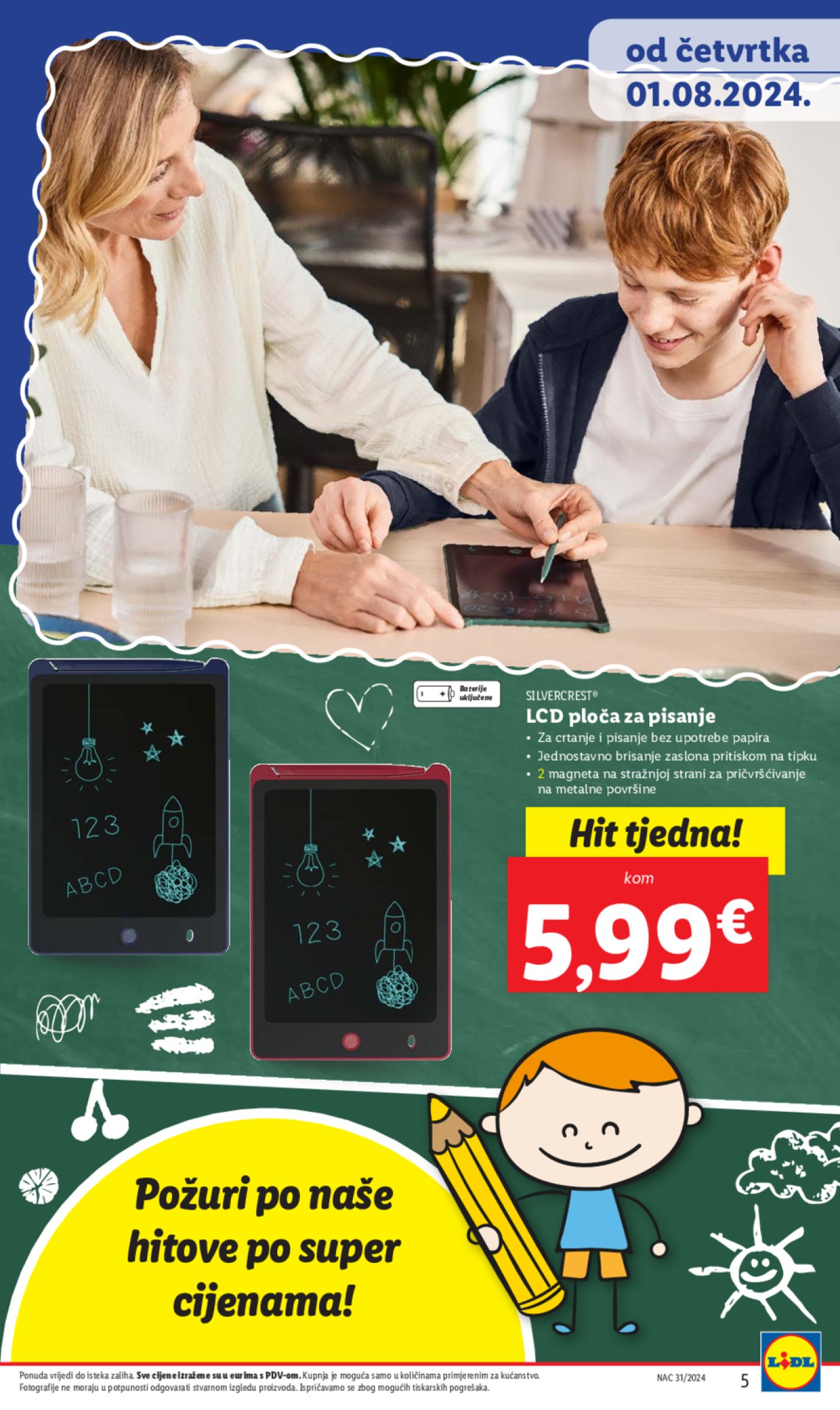 Lidl katalog Pripreme za novu školsku godinu 01.08.2024.