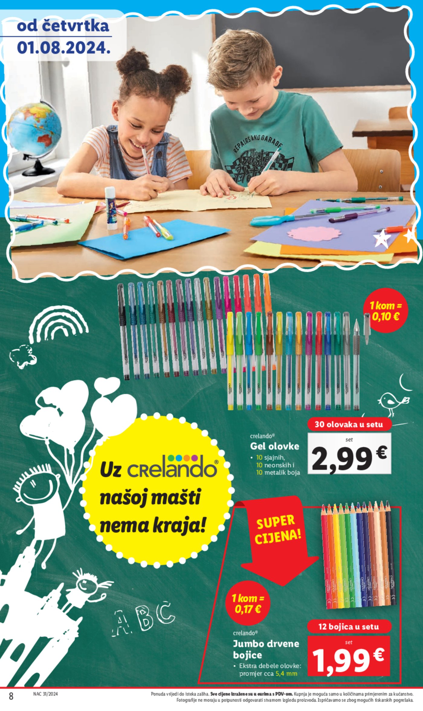 Lidl katalog Pripreme za novu školsku godinu 01.08.2024.