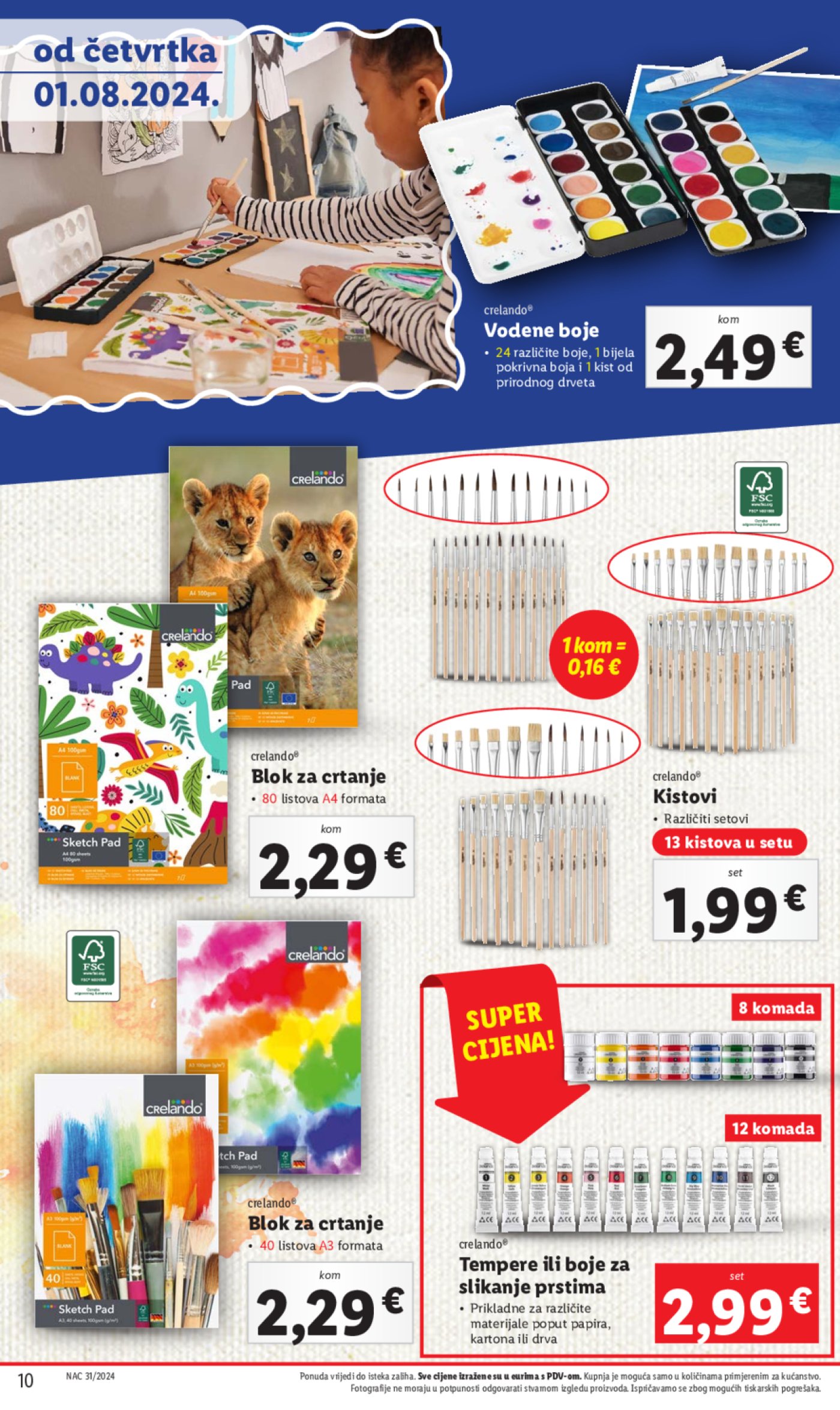 Lidl katalog Pripreme za novu školsku godinu 01.08.2024.