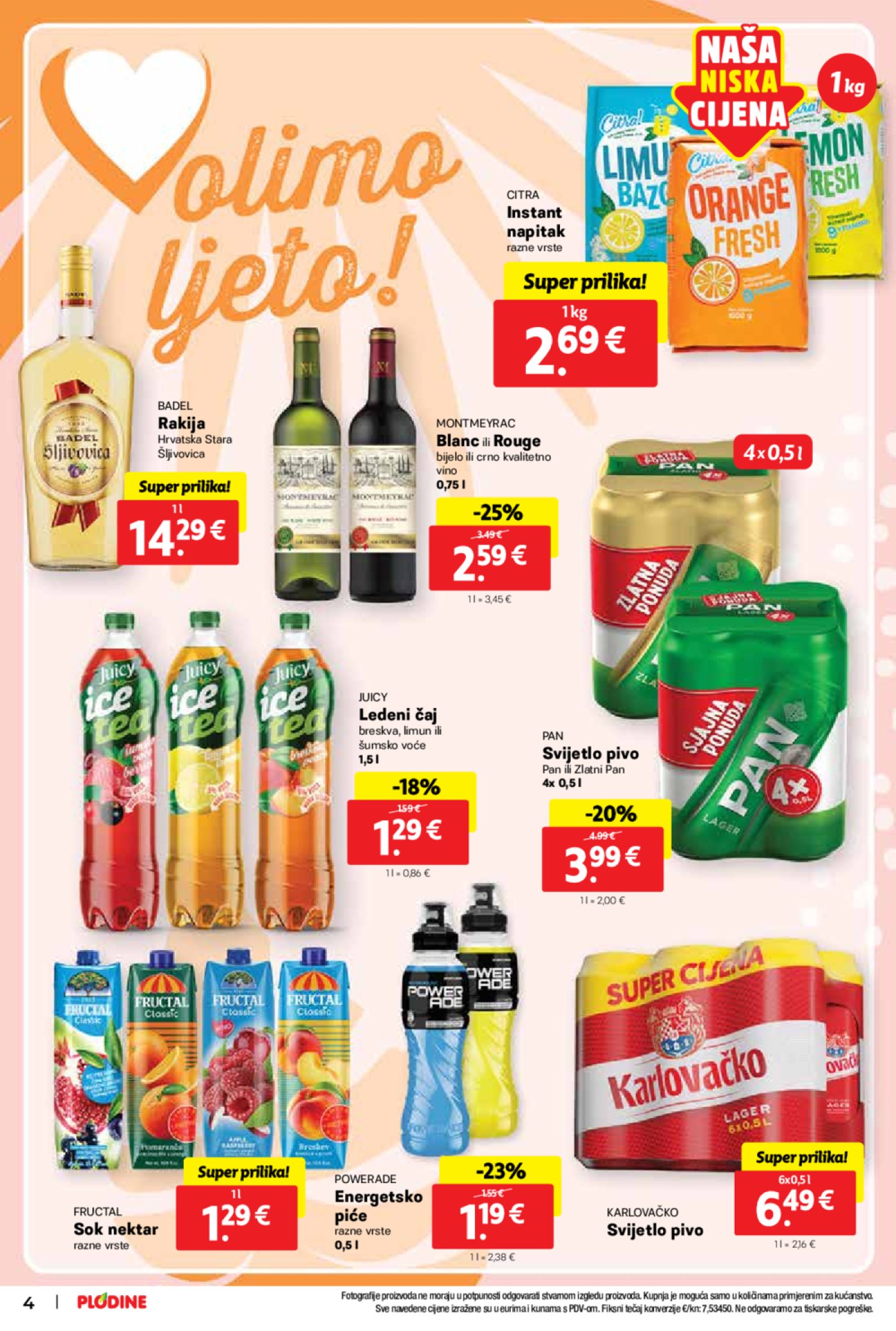 Plodine katalog Akcija 31.07.-06.08.2024.