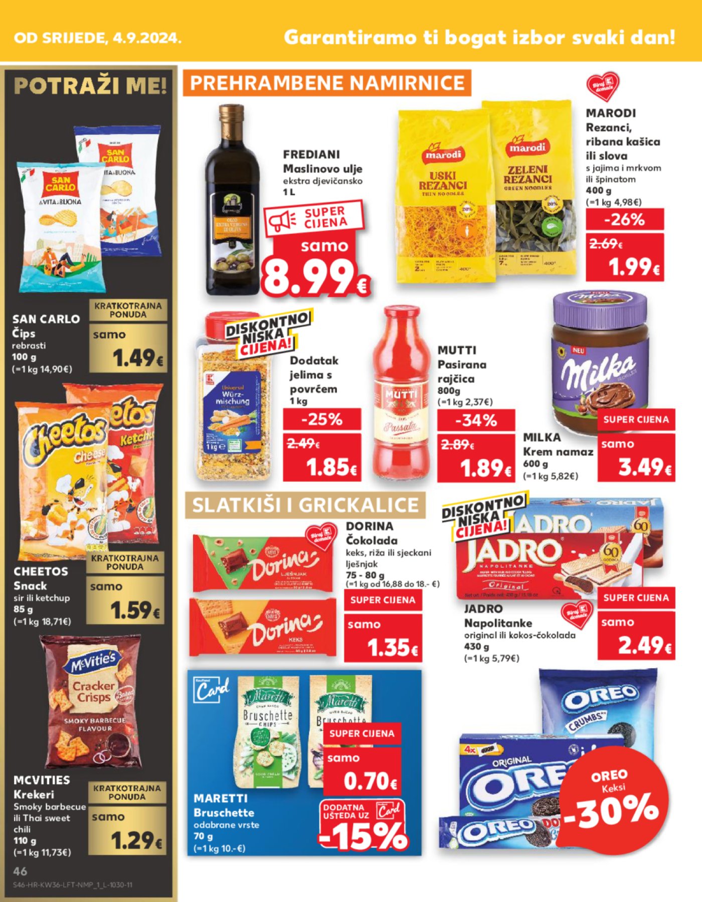 Kaufland katalog Akcija 04.09.-10.09.2024. Odabrane poslovnice