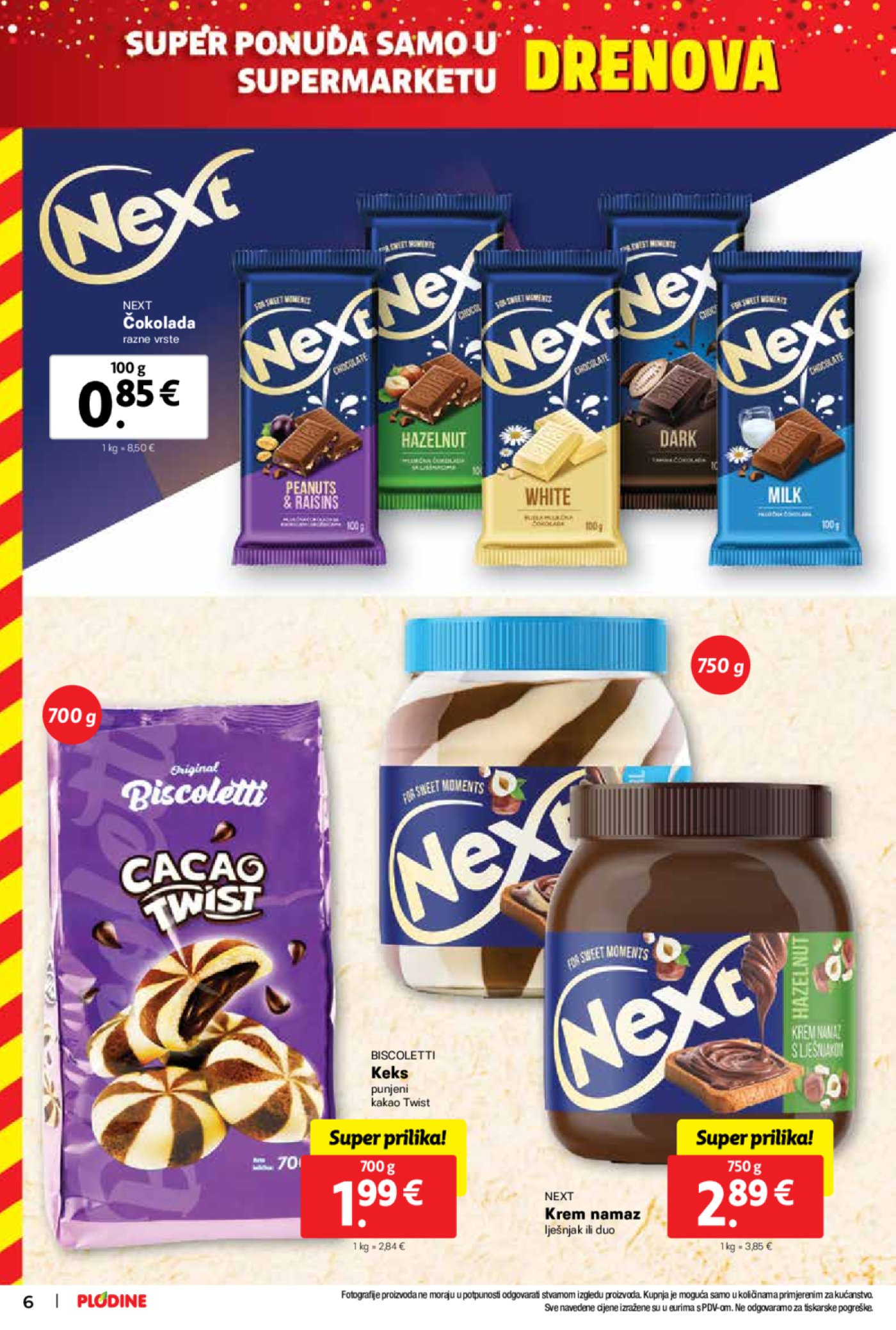 Plodine katalog Otvorenje Drenova 02.10.-08.10.2024.