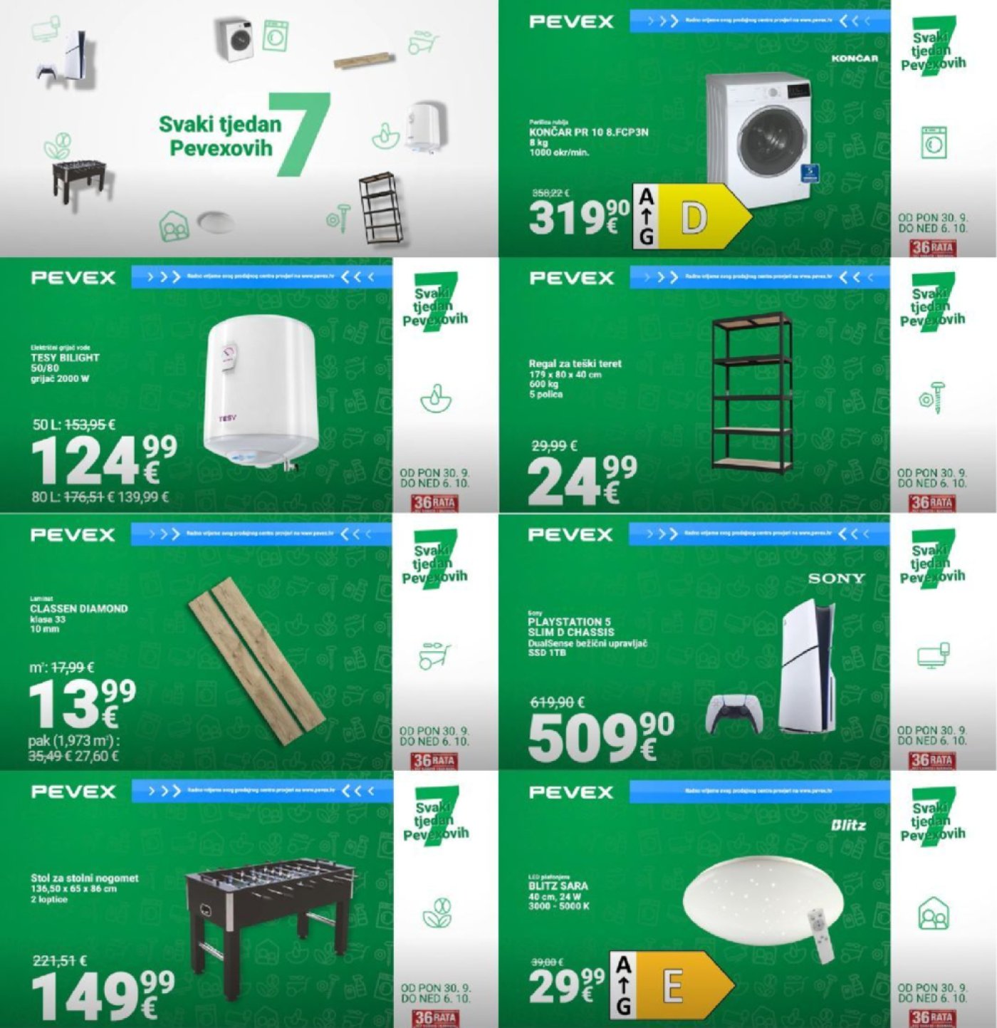 Pevex katalog Pevexovih 7 30.09.-06.10.2024.