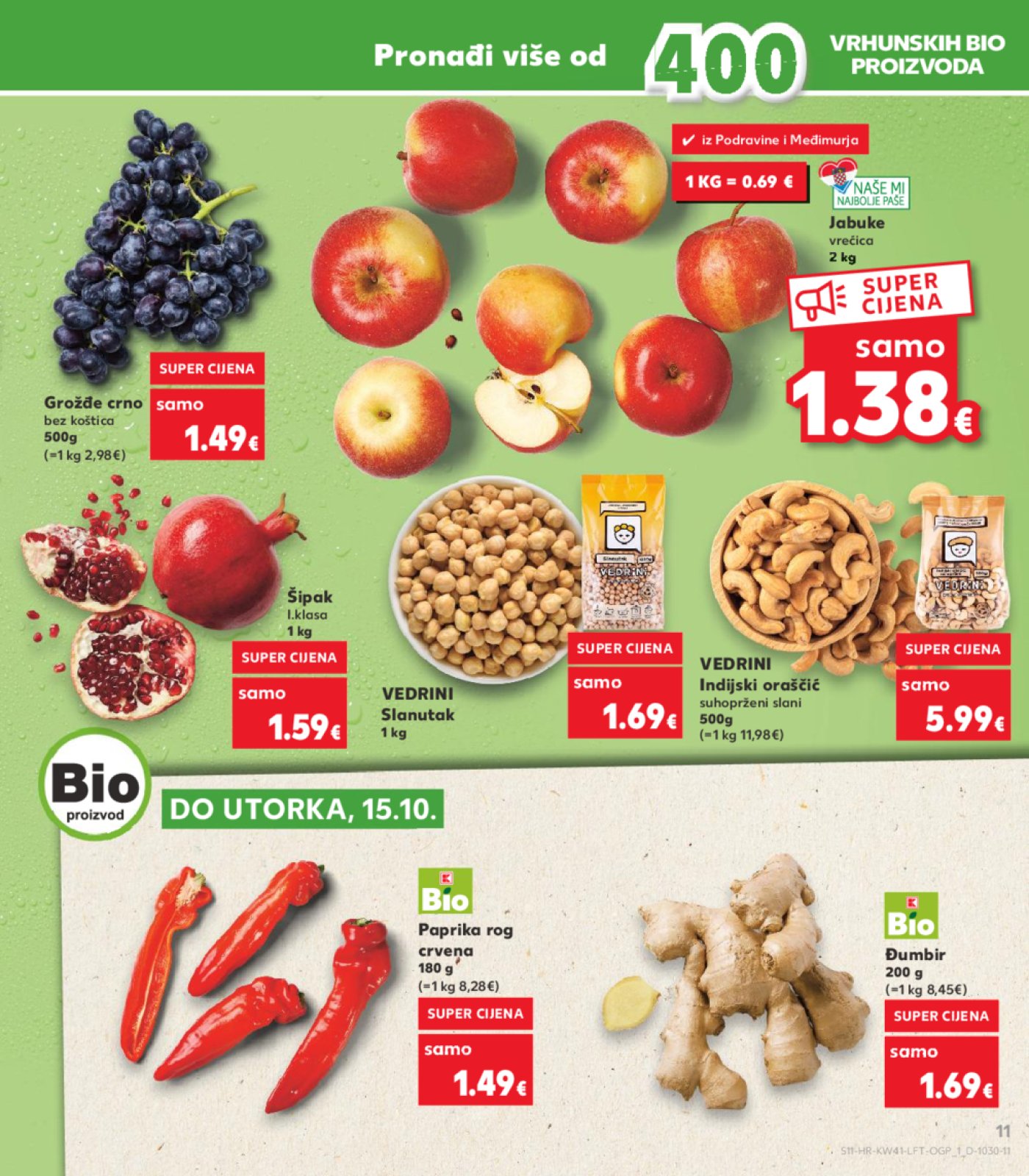 Kaufland katalog Akcija 09.10.-15.10.2024. Odabrane poslovnice
