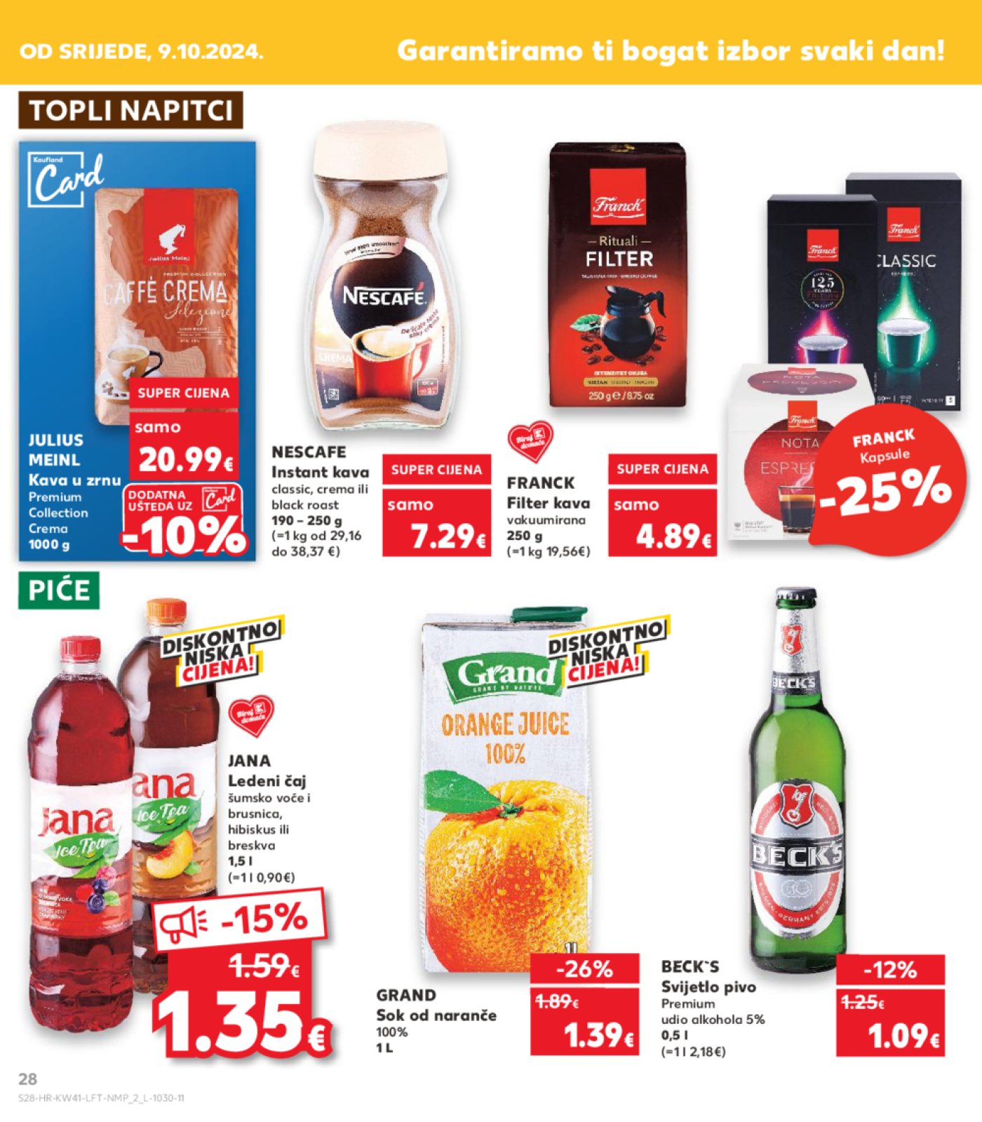 Kaufland katalog Akcija 09.10.-15.10.2024. Odabrane poslovnice