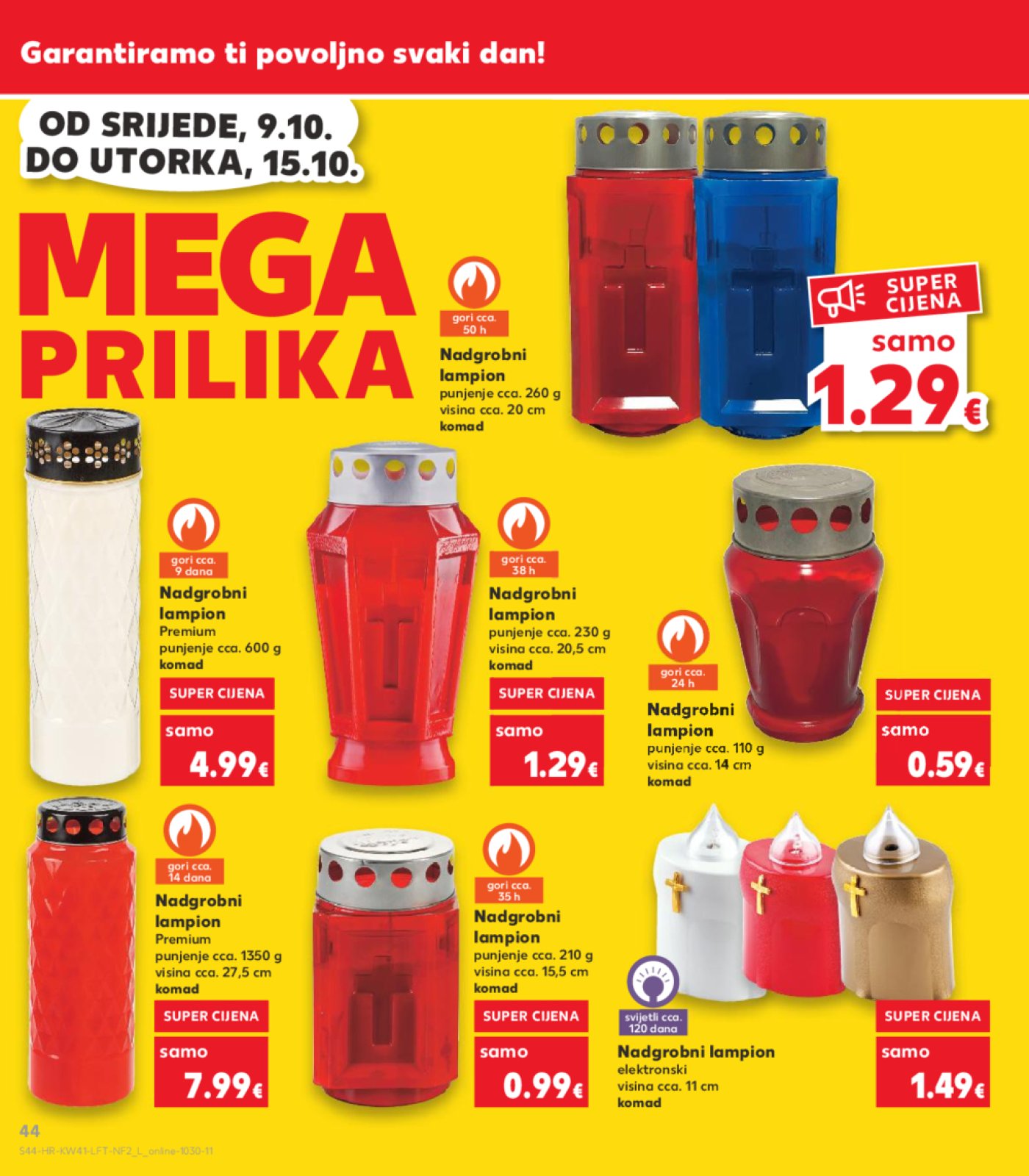 Kaufland katalog Akcija 09.10.-15.10.2024. Odabrane poslovnice