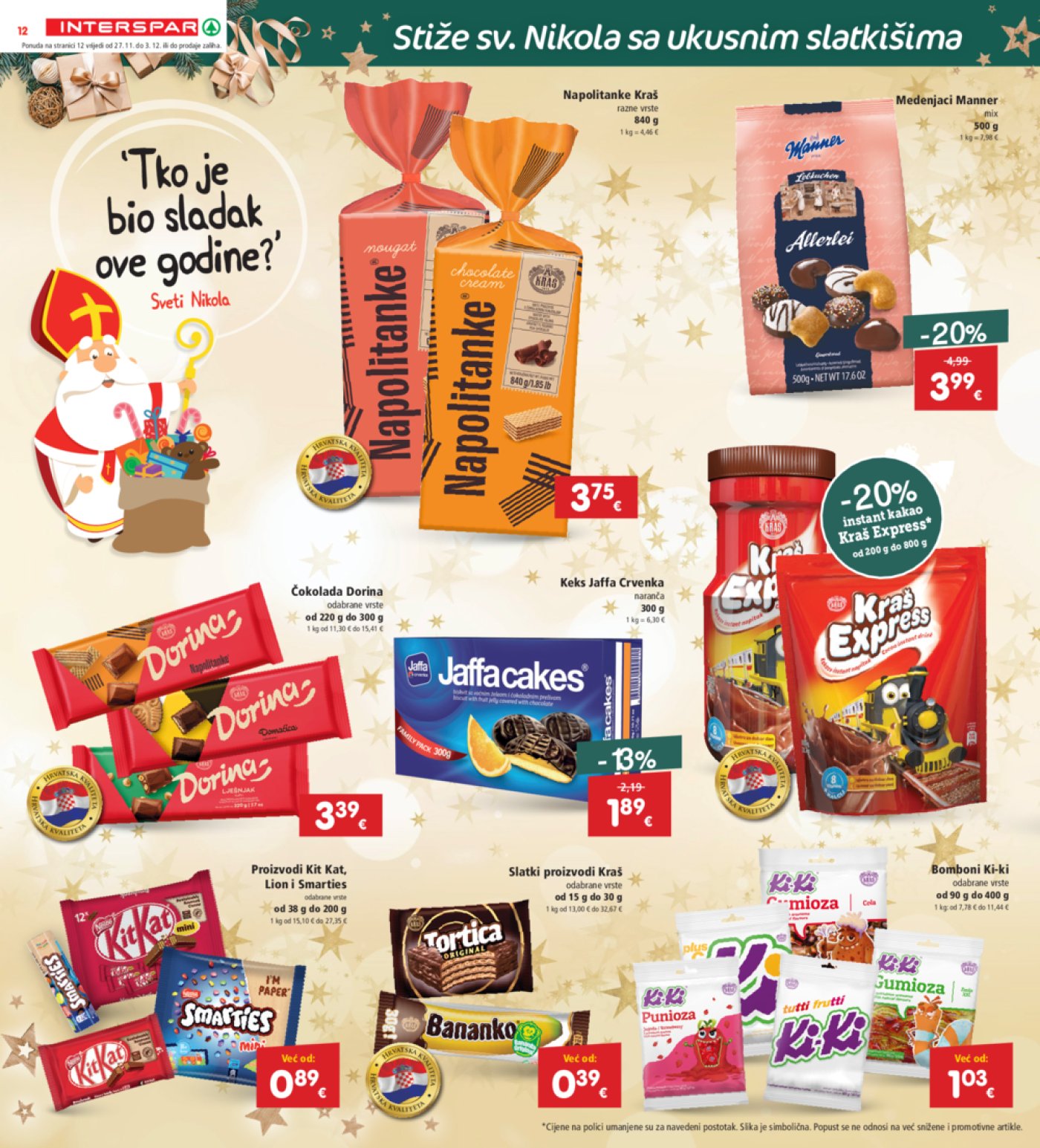INTERSPAR katalog Akcija 27.11.-03.12.2024.