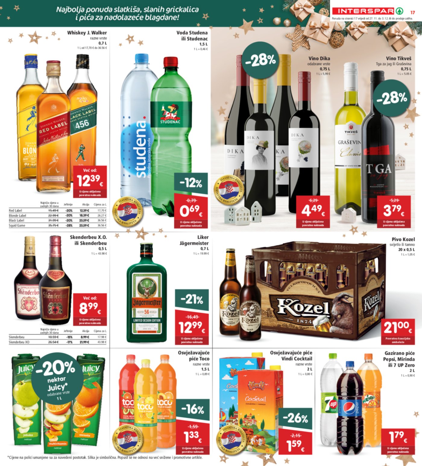 INTERSPAR katalog Akcija 27.11.-03.12.2024.
