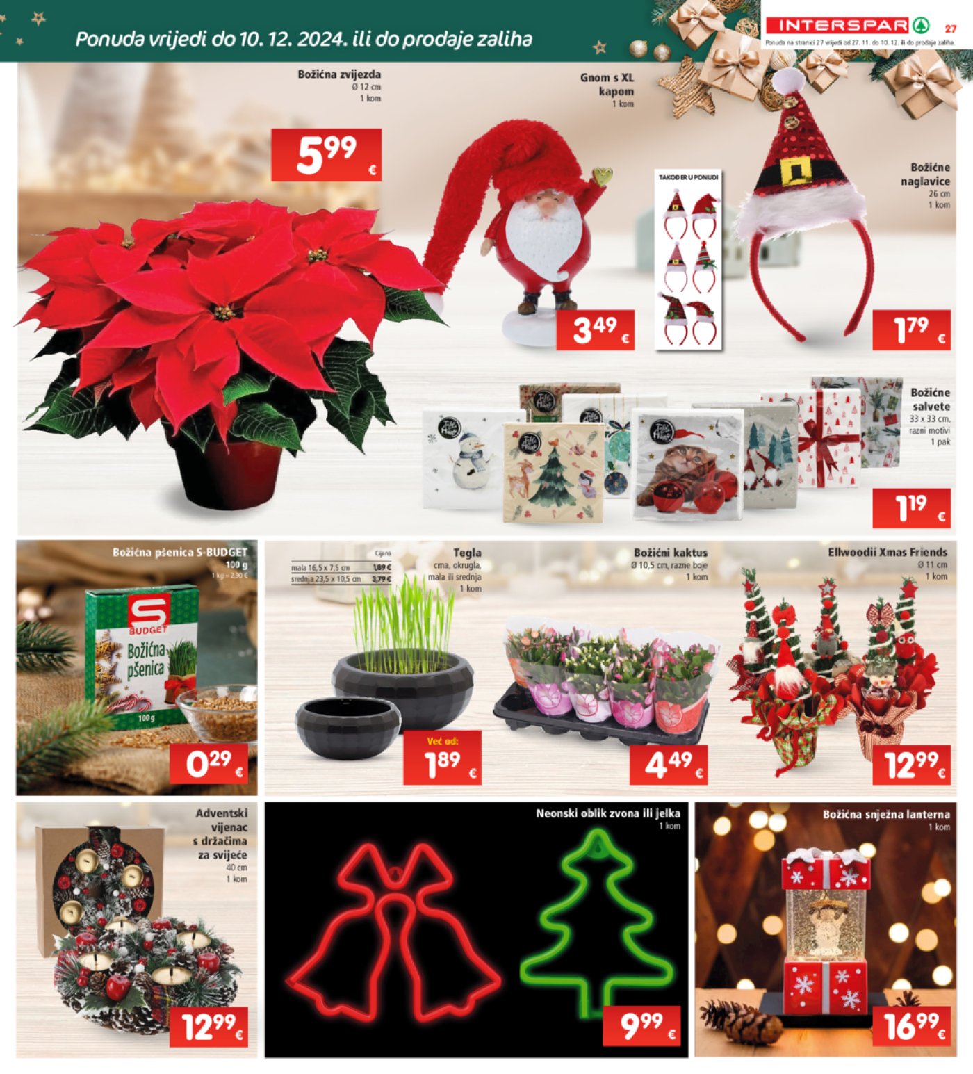 INTERSPAR katalog Akcija 27.11.-03.12.2024.