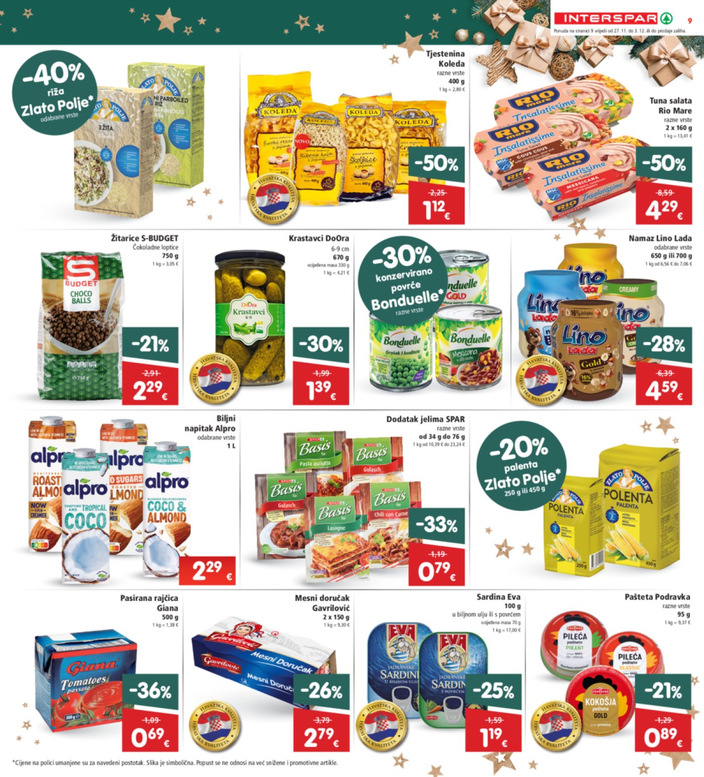 INTERSPAR katalog Akcija 27.11.-03.12.2024.