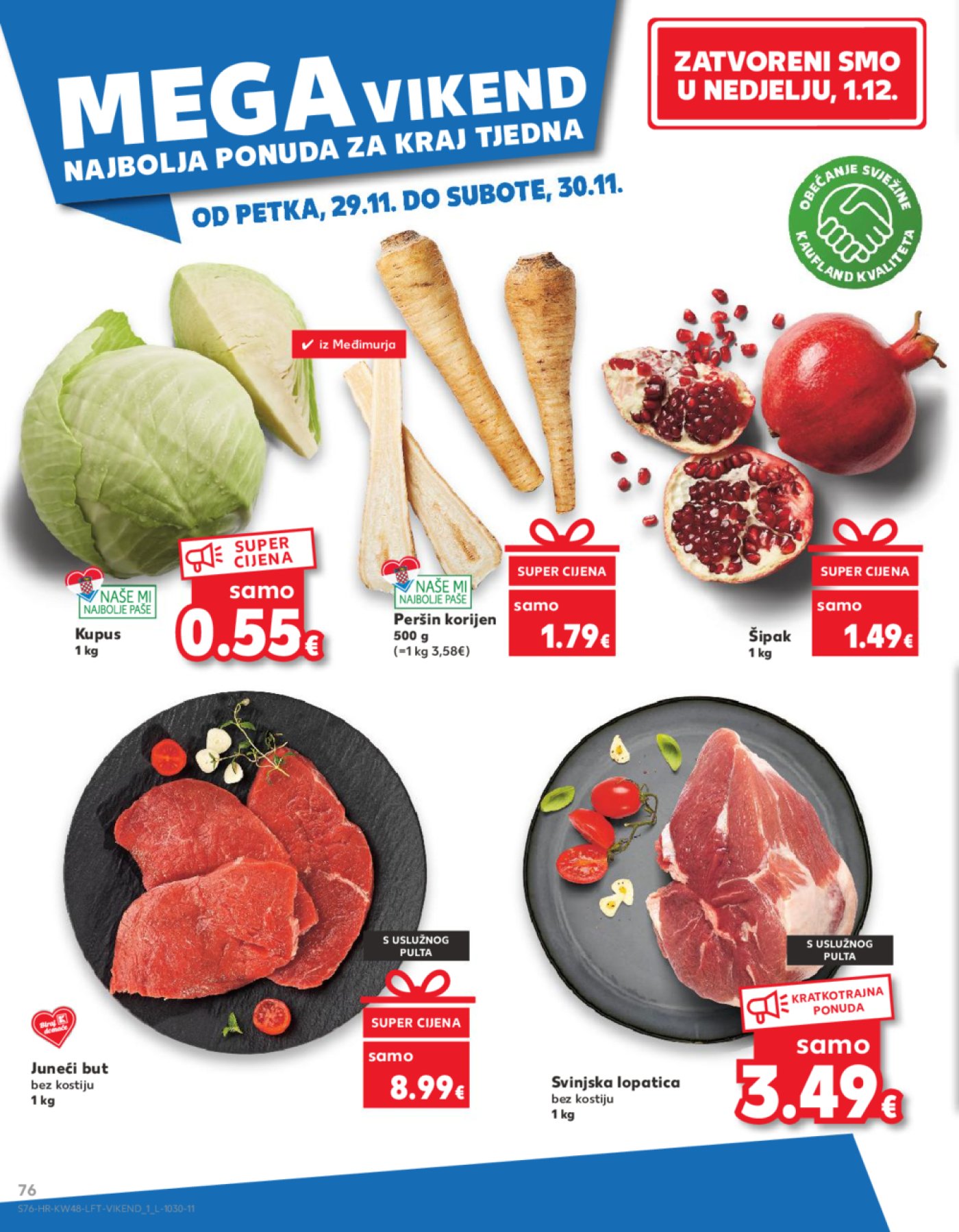 Kaufland katalog Akcija 27.11.-03.12.2024. Odabrane poslovnice