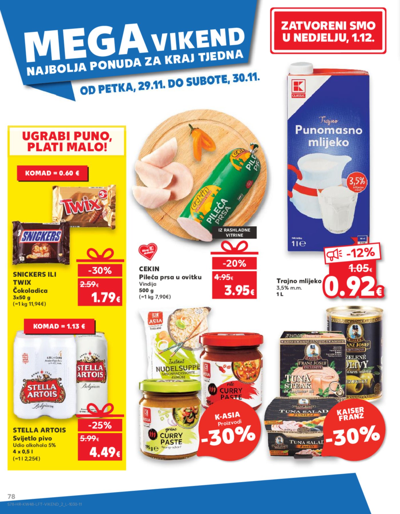 Kaufland katalog Akcija 27.11.-03.12.2024. Odabrane poslovnice