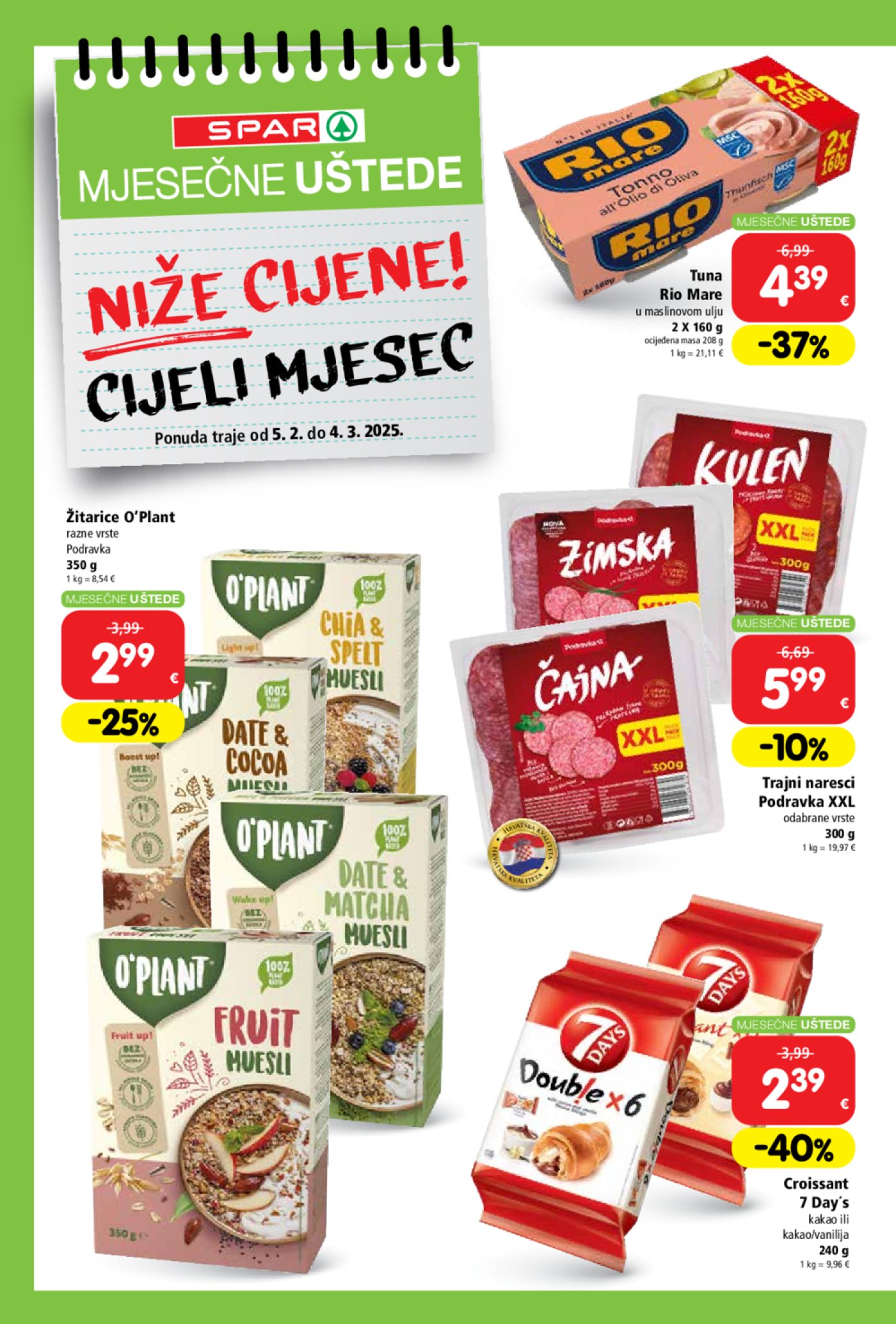 SPAR letak Uštede 05.02.-04.03.2025.