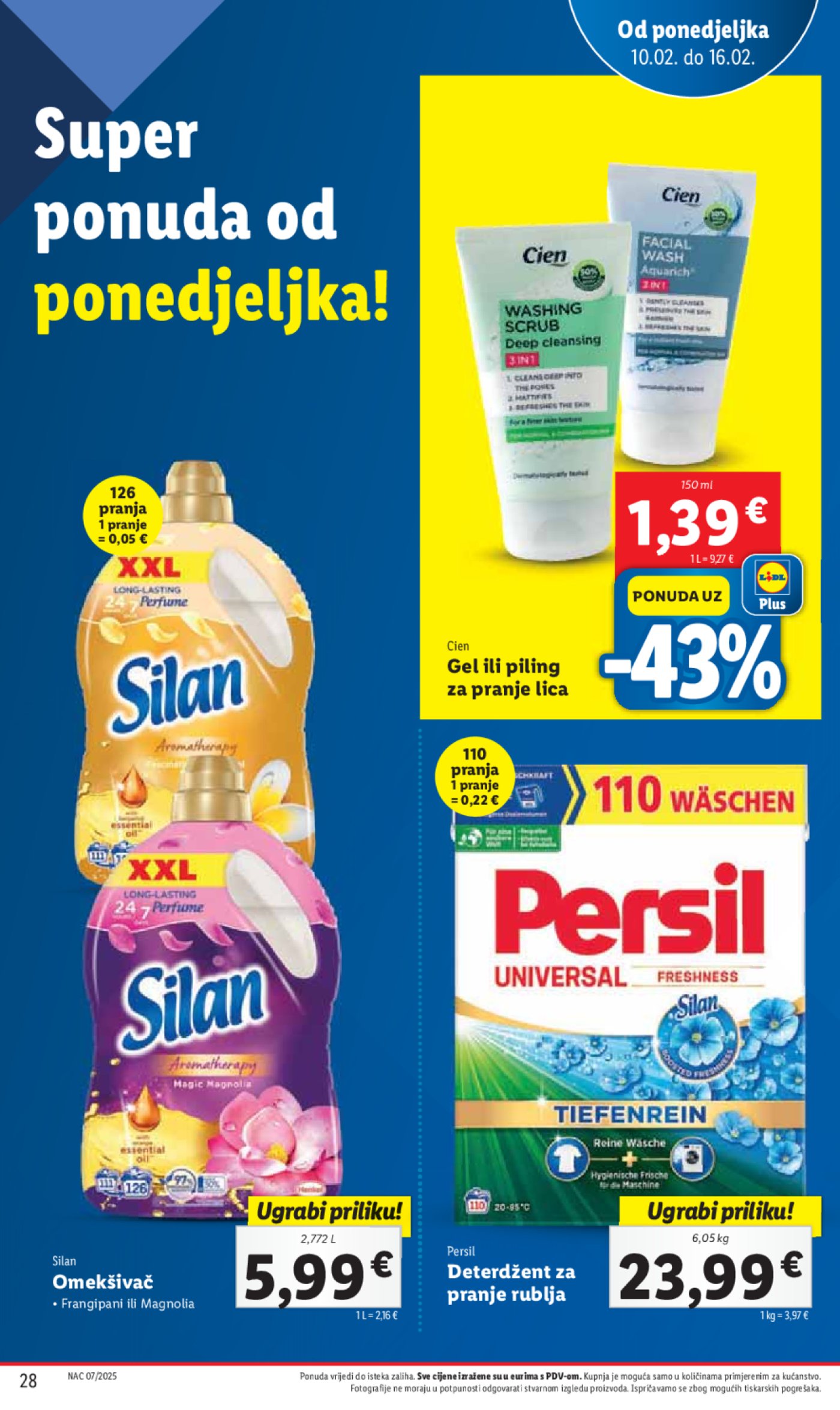 Lidl katalog Super ponuda od ponedjeljka 10.02.-16.02.2025.