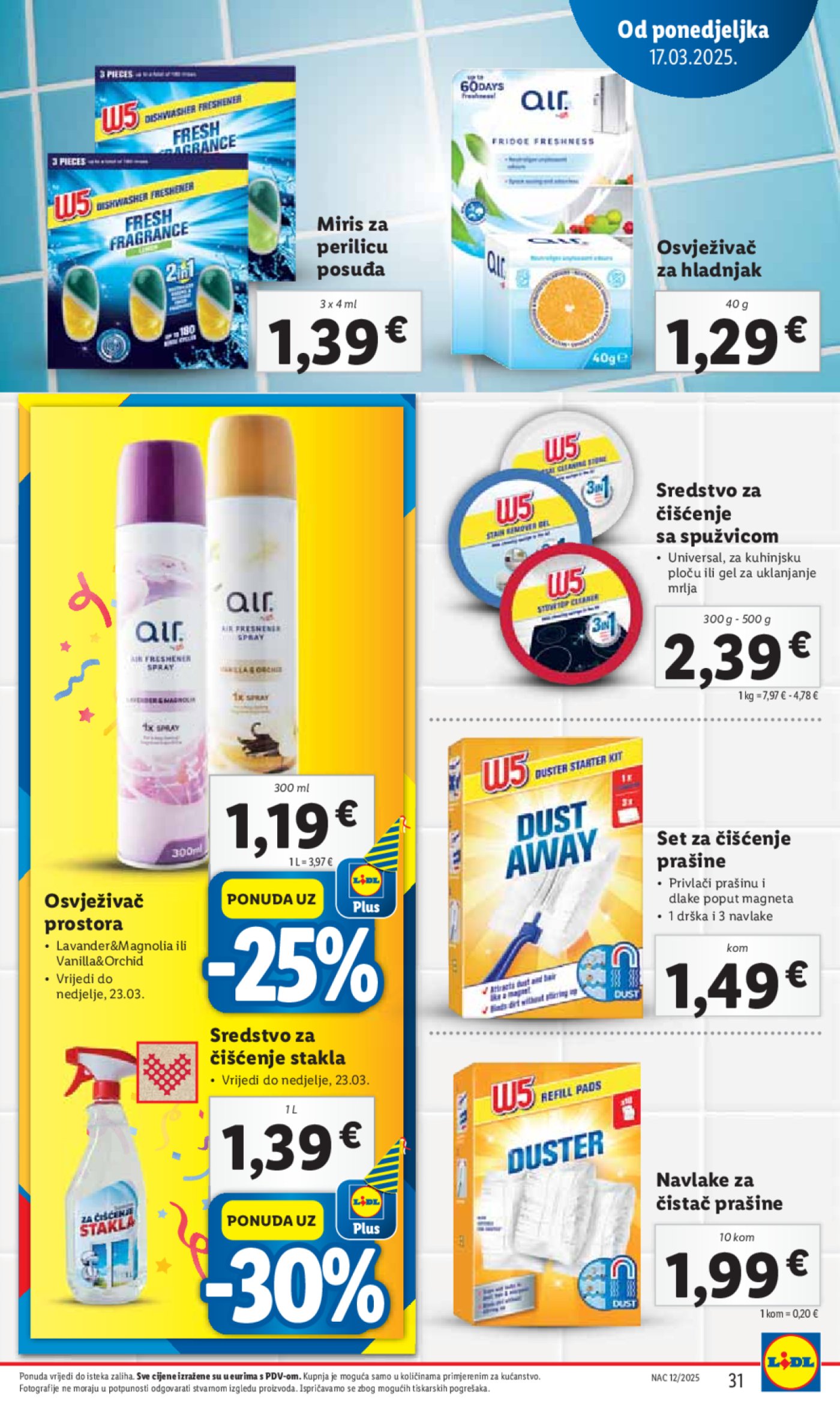 Lidl katalog Super ponuda od ponedjeljka 17.03.-23.03.2025.