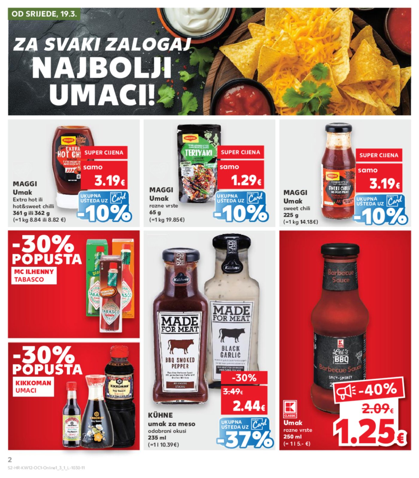 Kaufland katalog Kaufland marke 19.03.-25.03.2025. Odabrane poslovnice