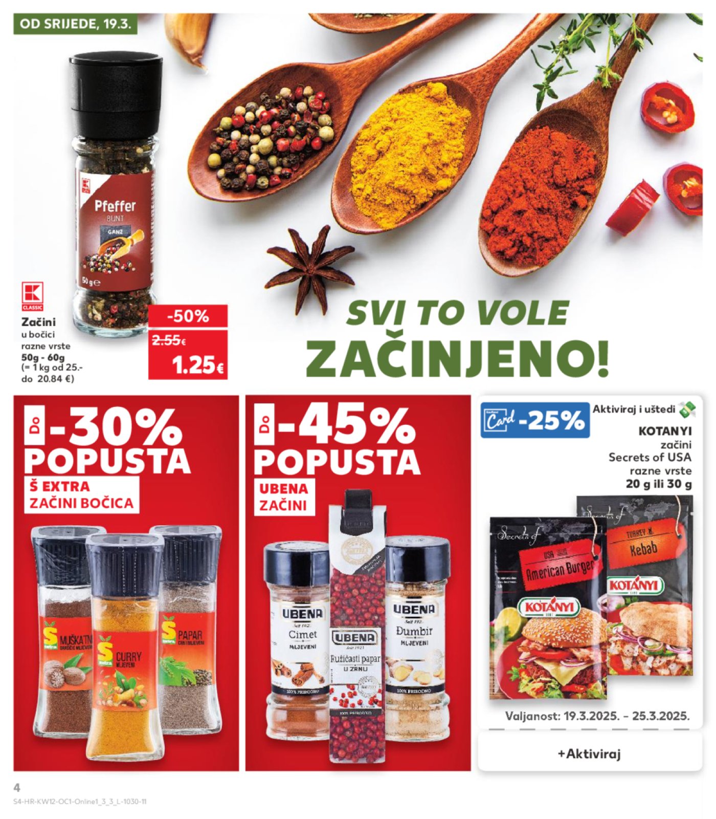 Kaufland katalog Kaufland marke 19.03.-25.03.2025. Odabrane poslovnice