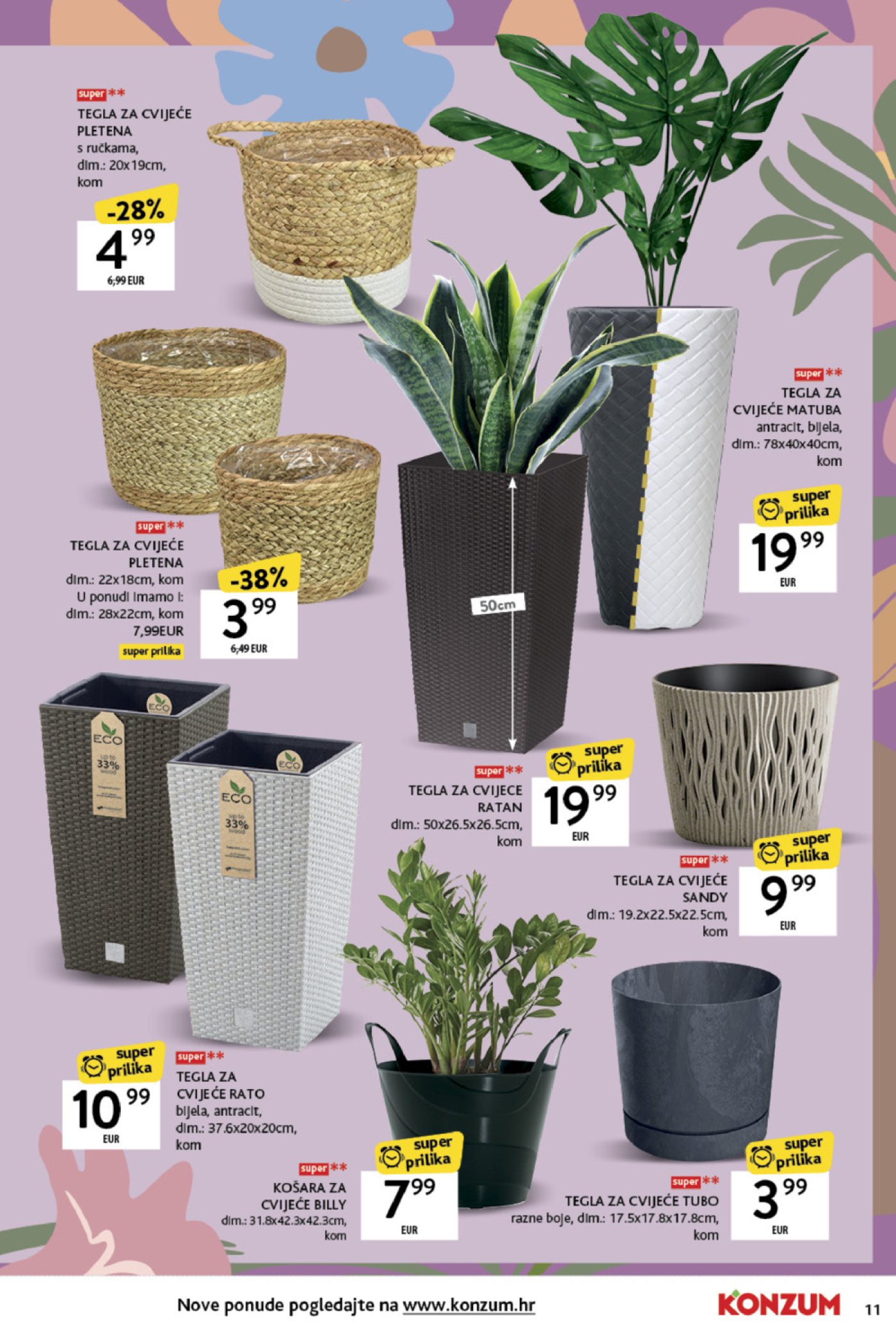 Konzum katalog Akcija Prekrasan vrt 17.03.-13.04.2025.