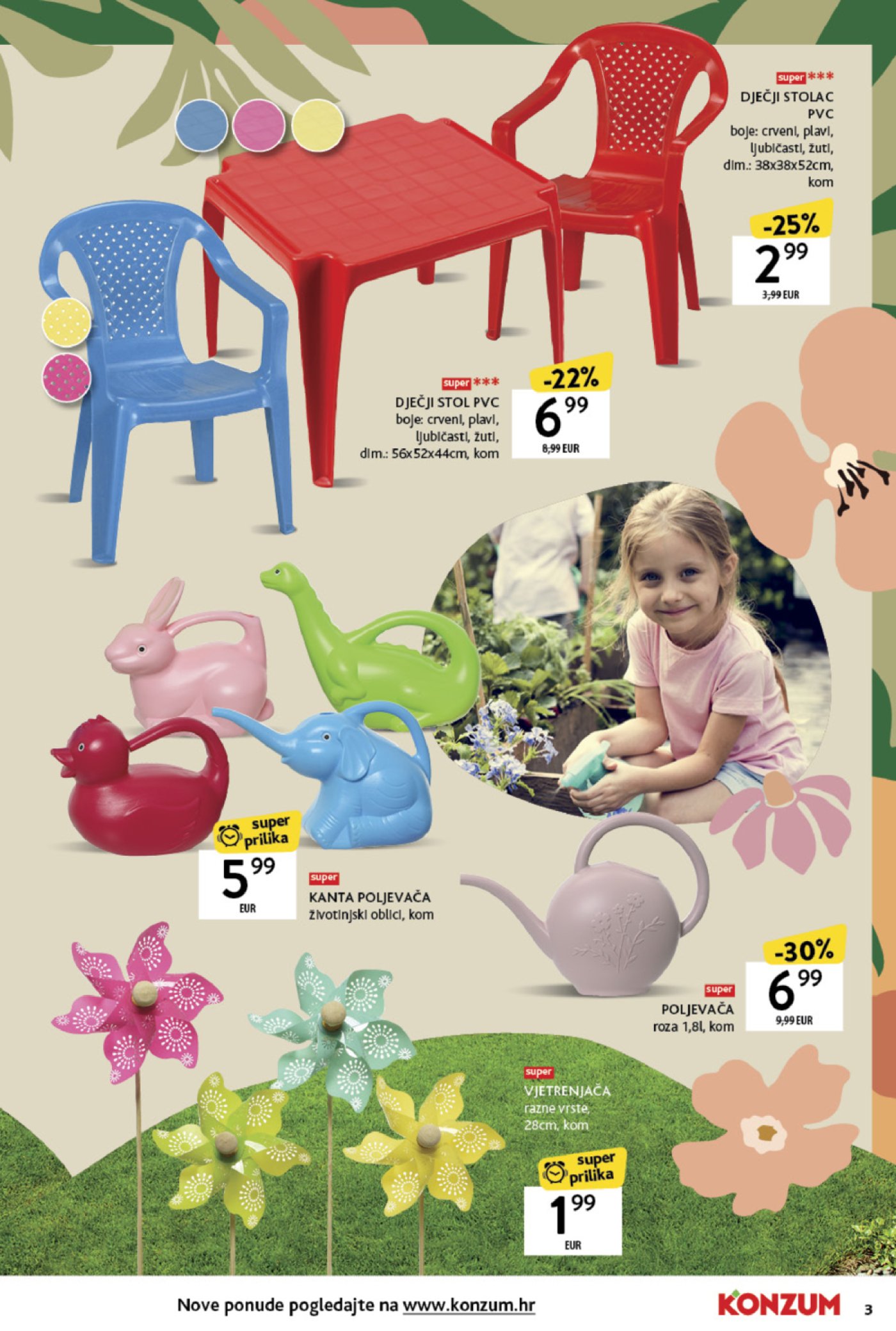 Konzum katalog Akcija Prekrasan vrt 17.03.-13.04.2025.