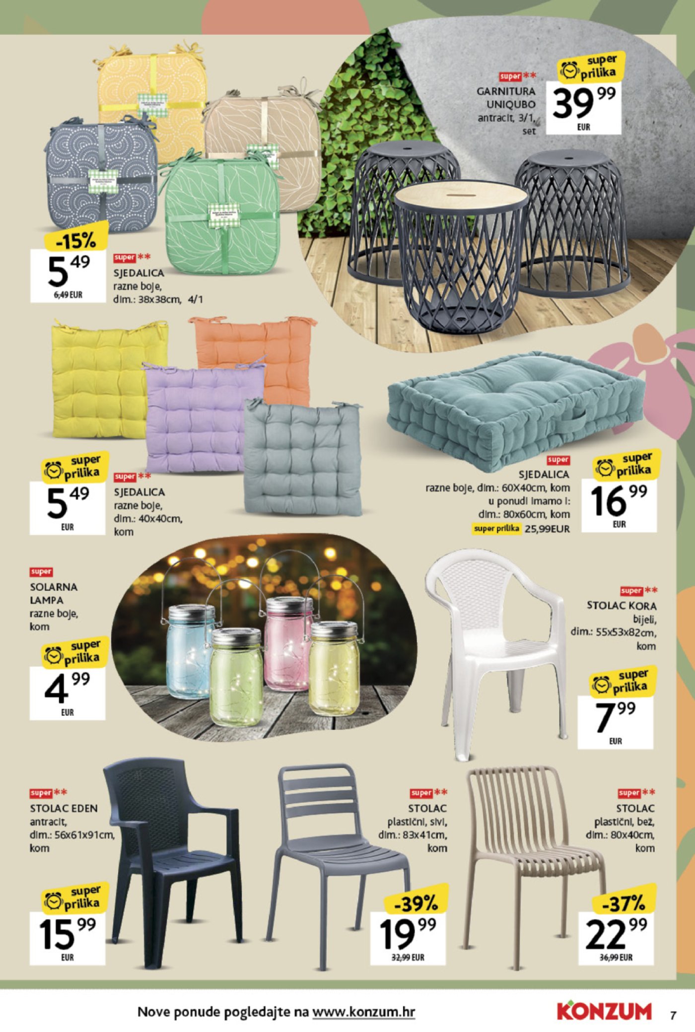 Konzum katalog Akcija Prekrasan vrt 17.03.-13.04.2025.