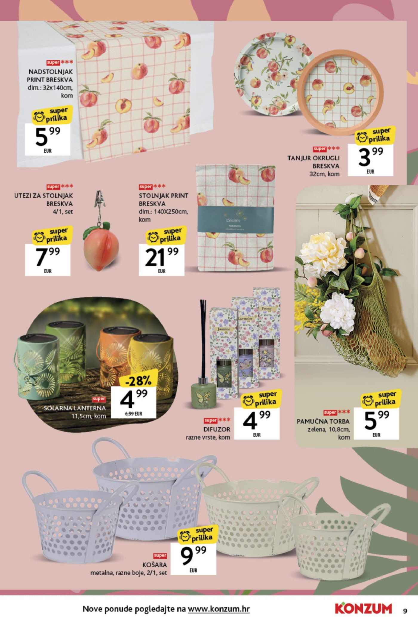 Konzum katalog Akcija Prekrasan vrt 17.03.-13.04.2025.