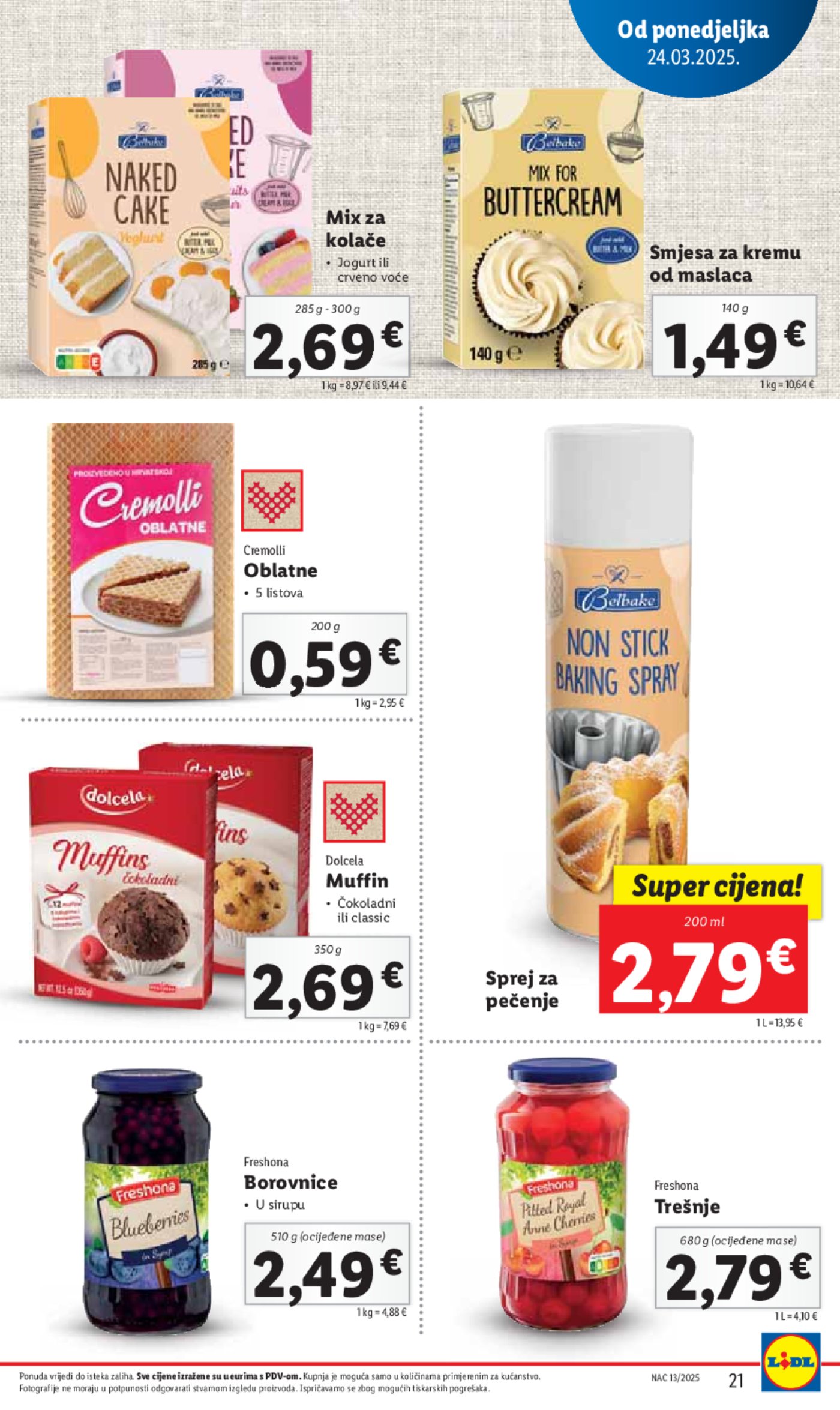 Lidl katalog Super ponuda od ponedjeljka 24.03.-30.03.2025.