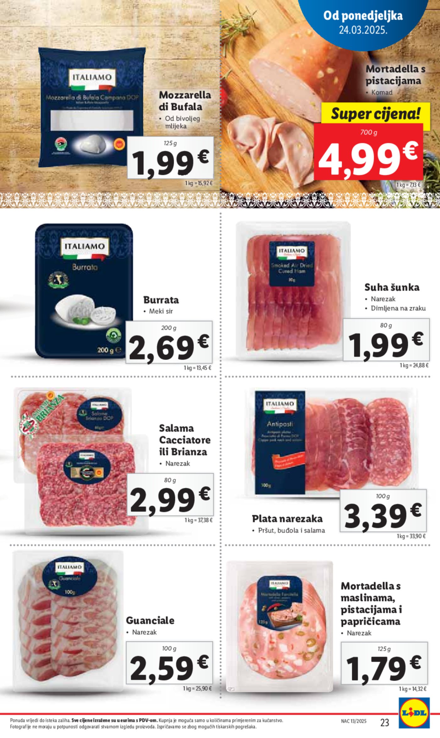 Lidl katalog Super ponuda od ponedjeljka 24.03.-30.03.2025.