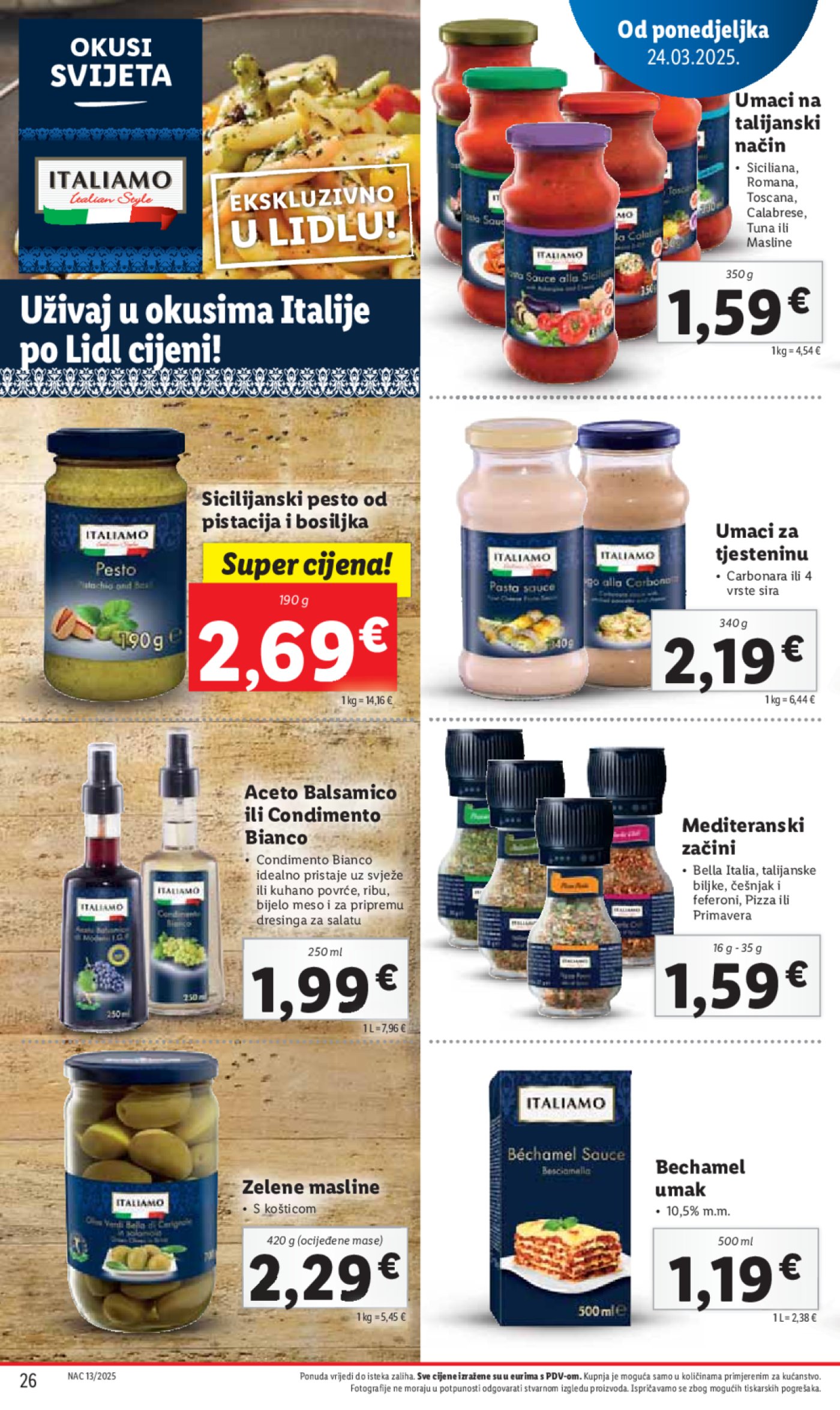 Lidl katalog Super ponuda od ponedjeljka 24.03.-30.03.2025.