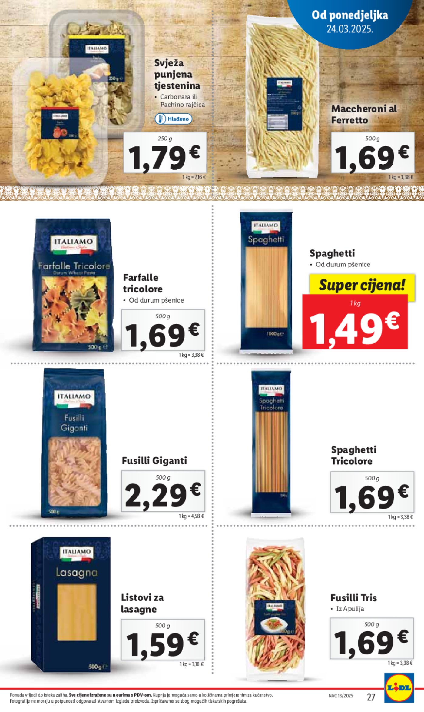 Lidl katalog Super ponuda od ponedjeljka 24.03.-30.03.2025.