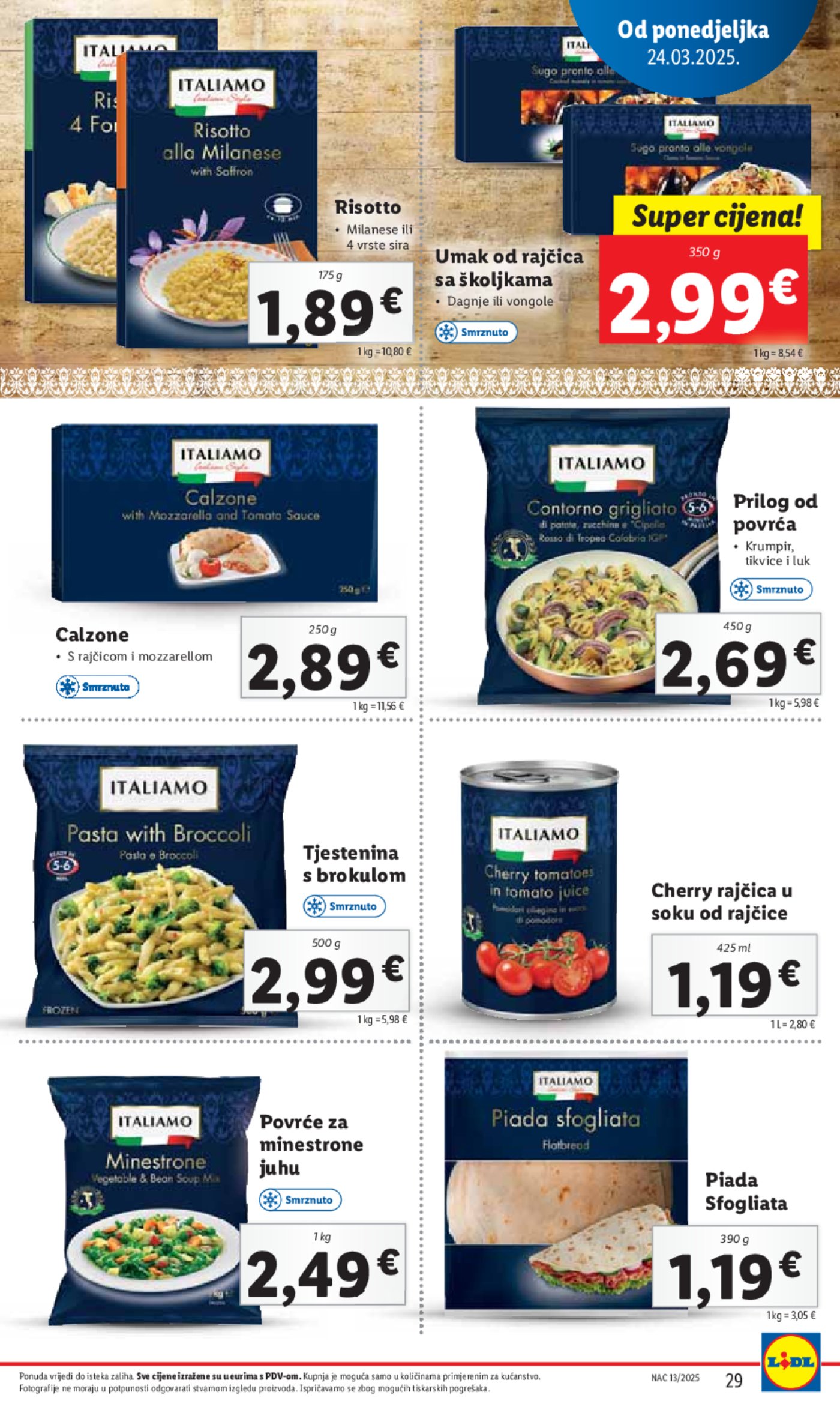 Lidl katalog Super ponuda od ponedjeljka 24.03.-30.03.2025.