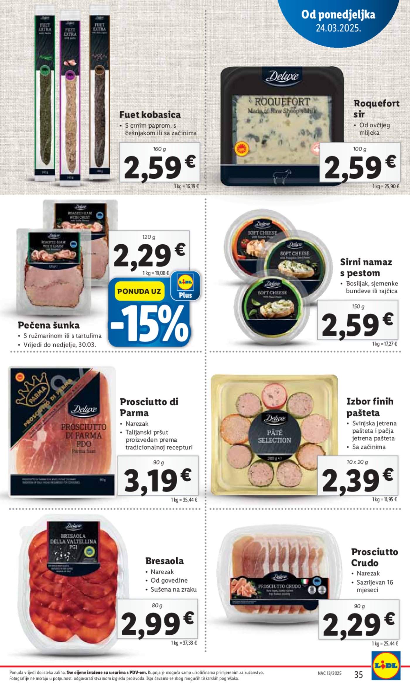Lidl katalog Super ponuda od ponedjeljka 24.03.-30.03.2025.