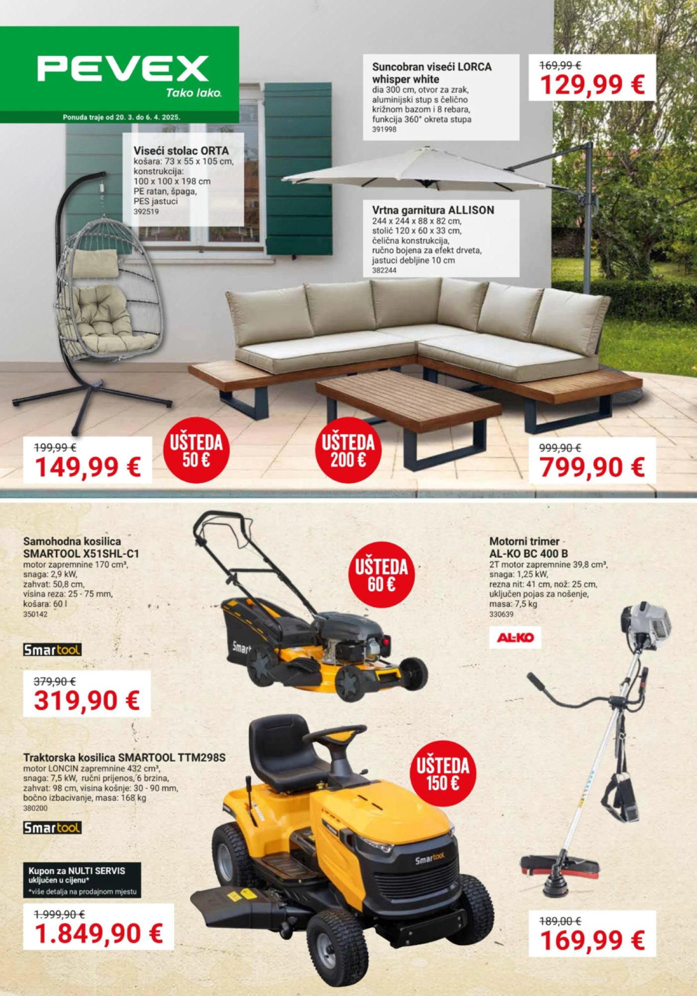 Pevex katalog Vrt 20.03.-06.04.2025.