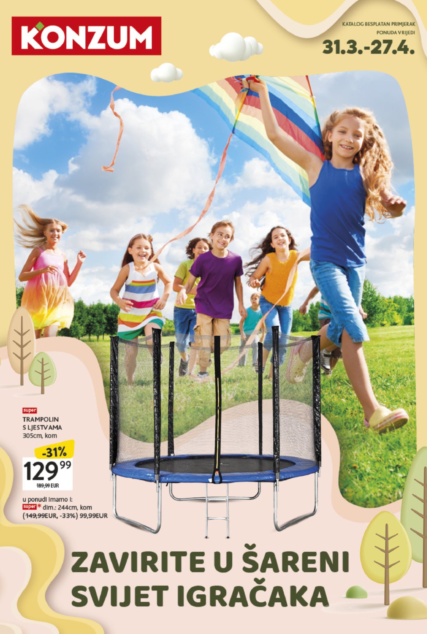 Konzum katalog Igračaka 31.03.-27.04.2025.