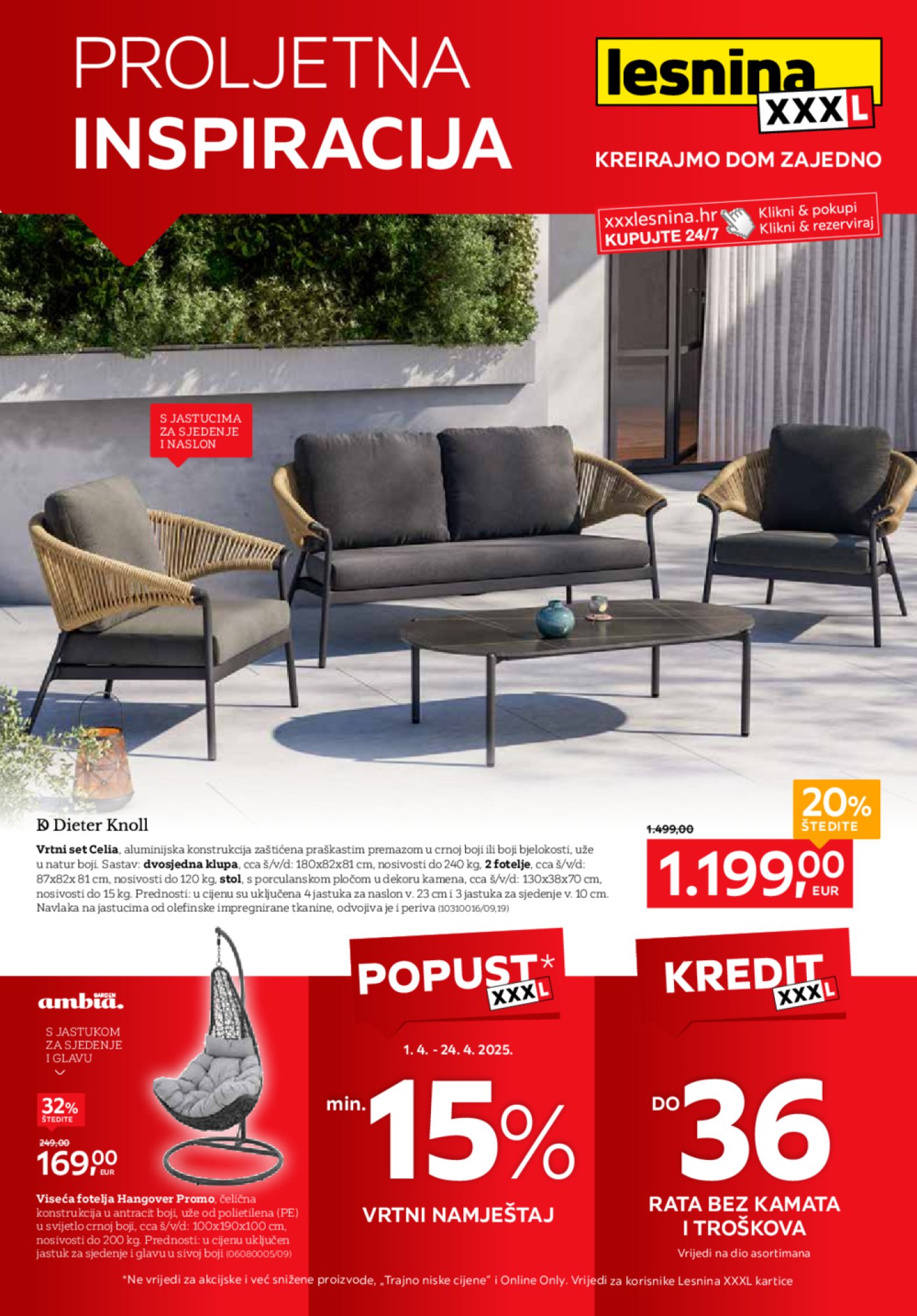 Lesnina katalog Proljetna inspiracija 01.04. - 24.042025.