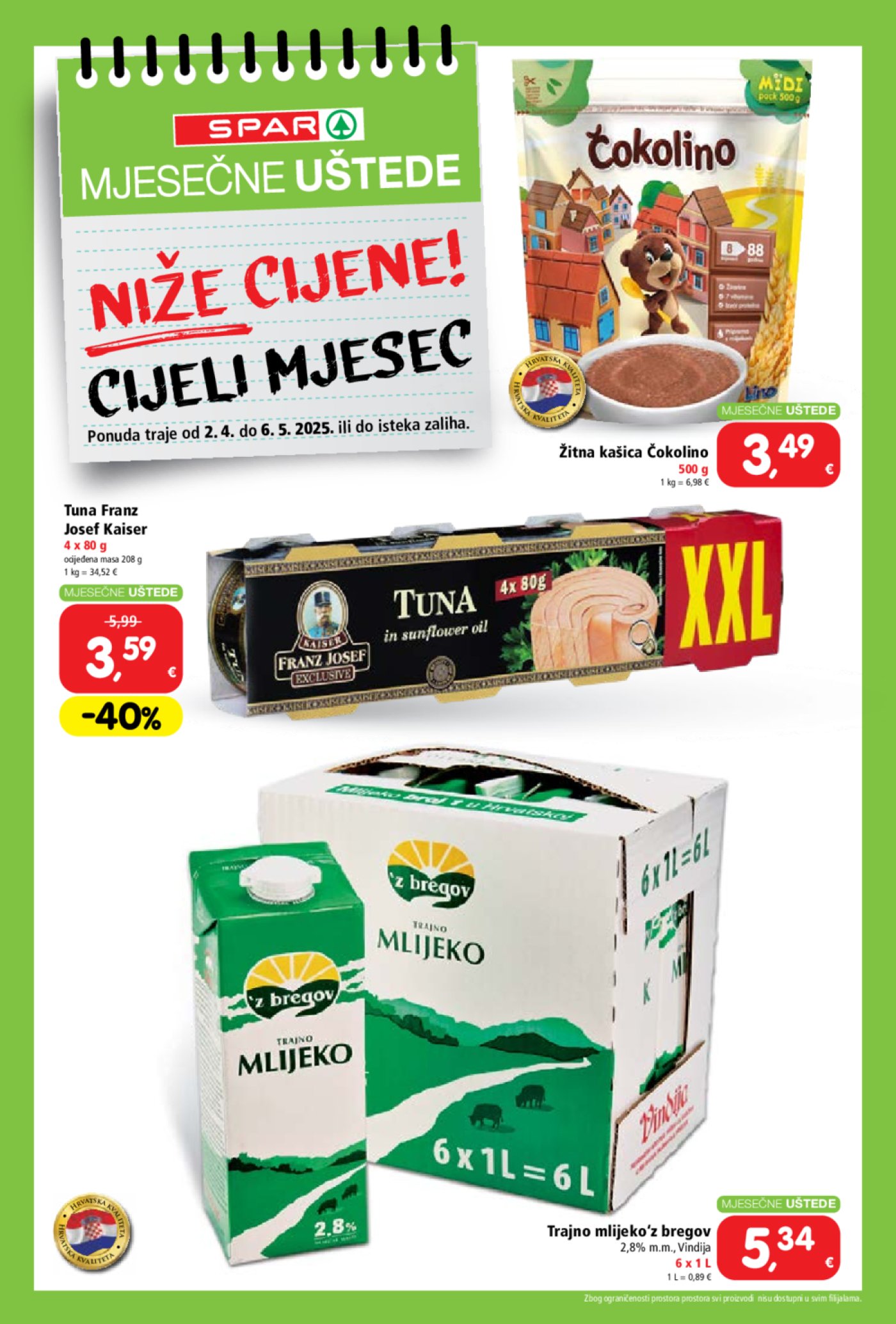Spar katalog Ušteda 02.04. - 06.05.2025.