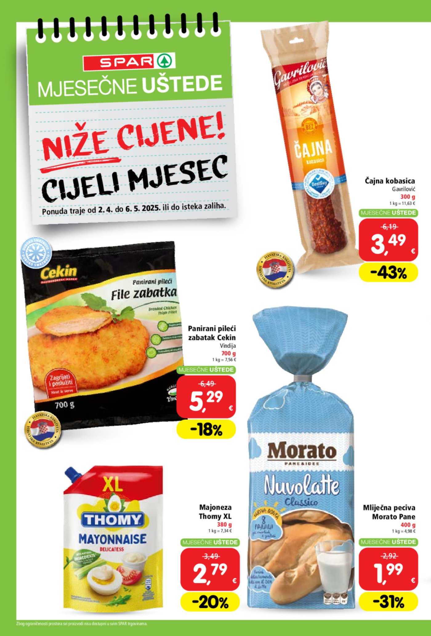 Spar katalog Ušteda 02.04. - 06.05.2025.