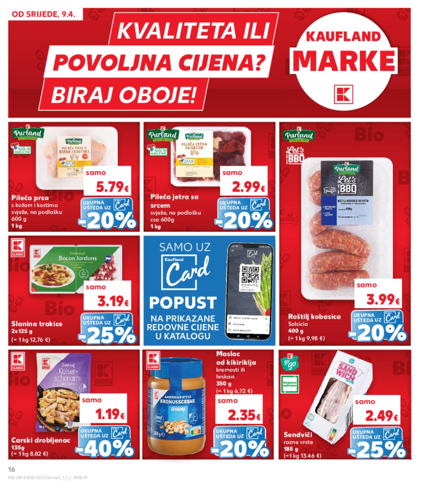 Kaufland katalog Kaufland Marke 09.04.-15.04.2025. Odabrane poslovnice