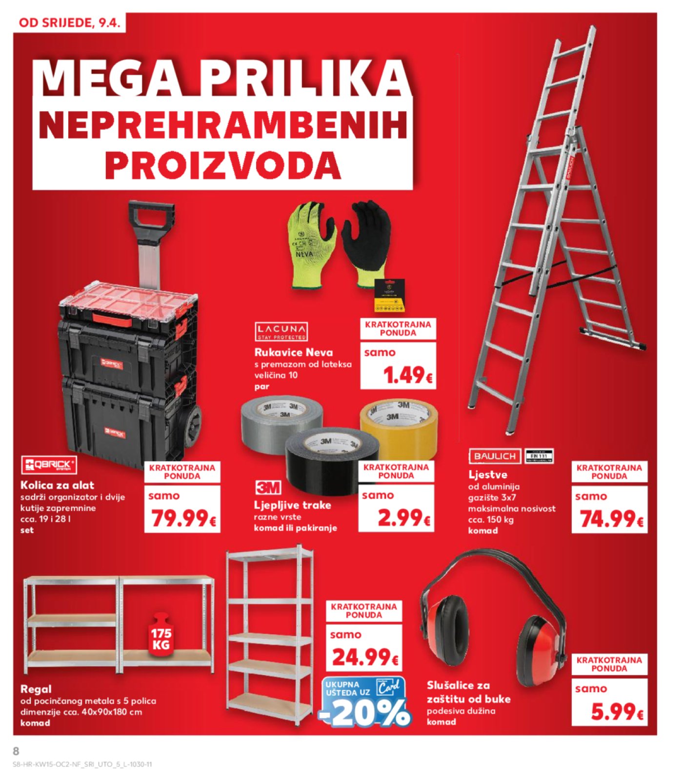 Kaufland katalog Neprehrambenih proizvoda 09.04.-15.04.2025. Odabrane poslovnice