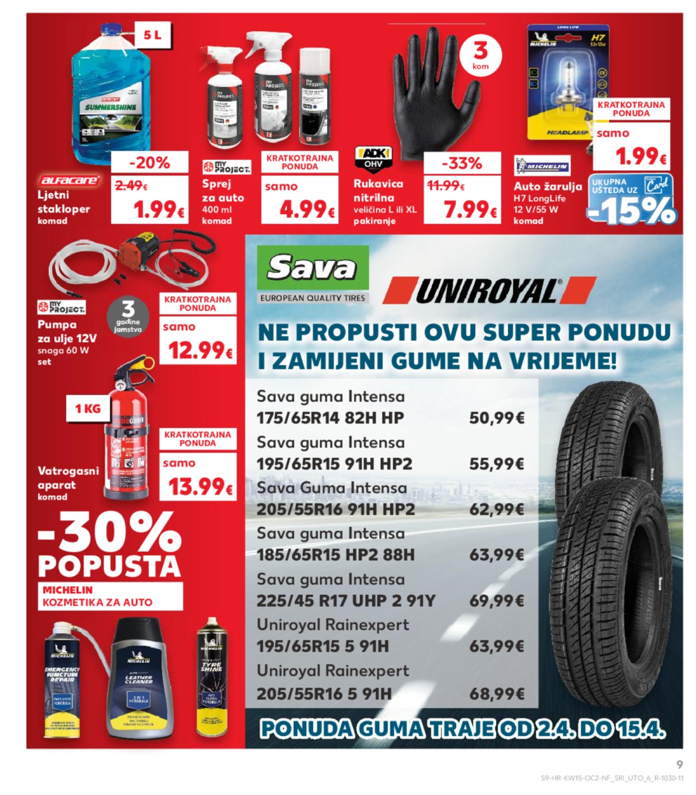 Kaufland katalog Neprehrambenih proizvoda 09.04.-15.04.2025. Odabrane poslovnice