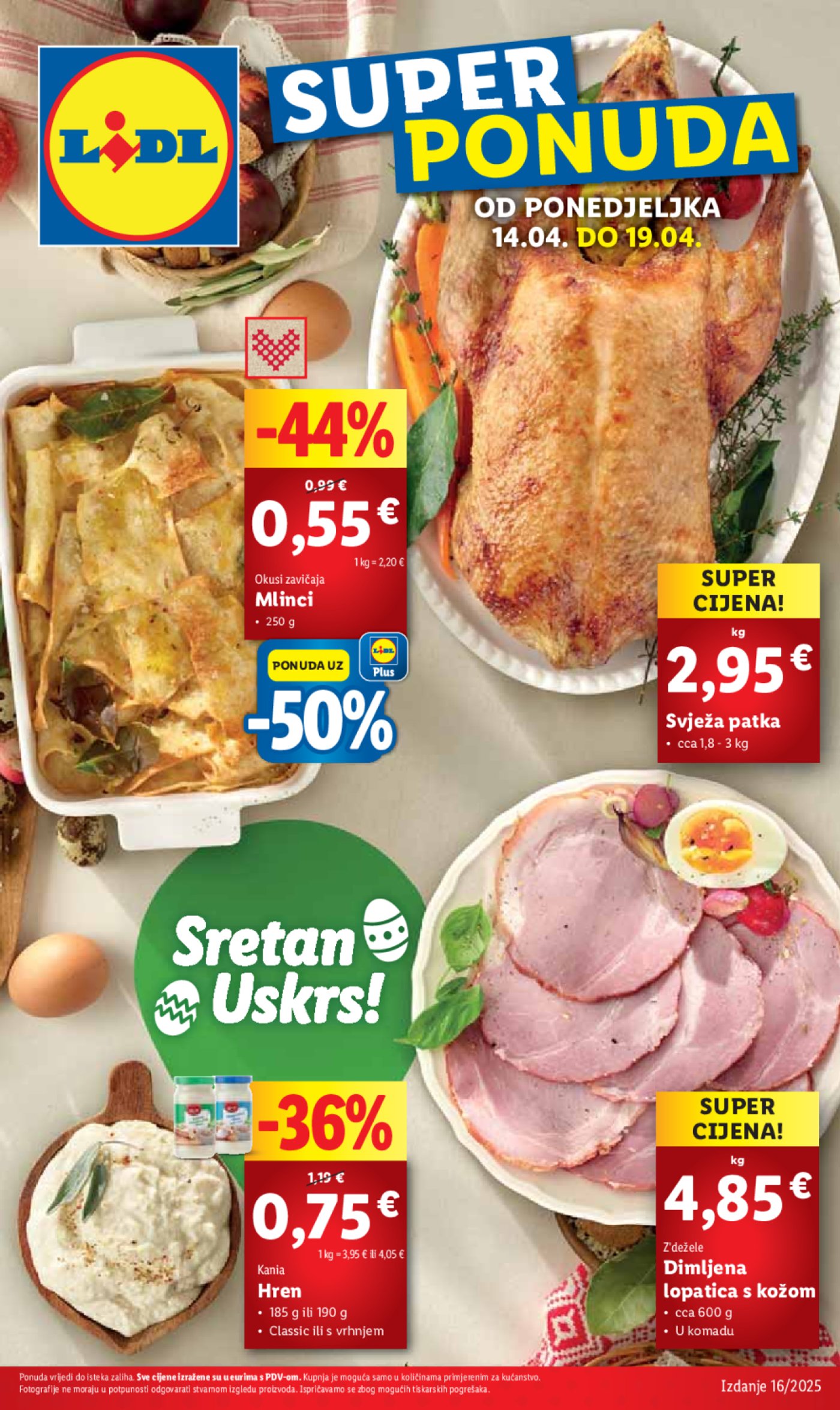 Lidl katalog Super ponuda od ponedjeljka 14.04. - 20.04.2025.