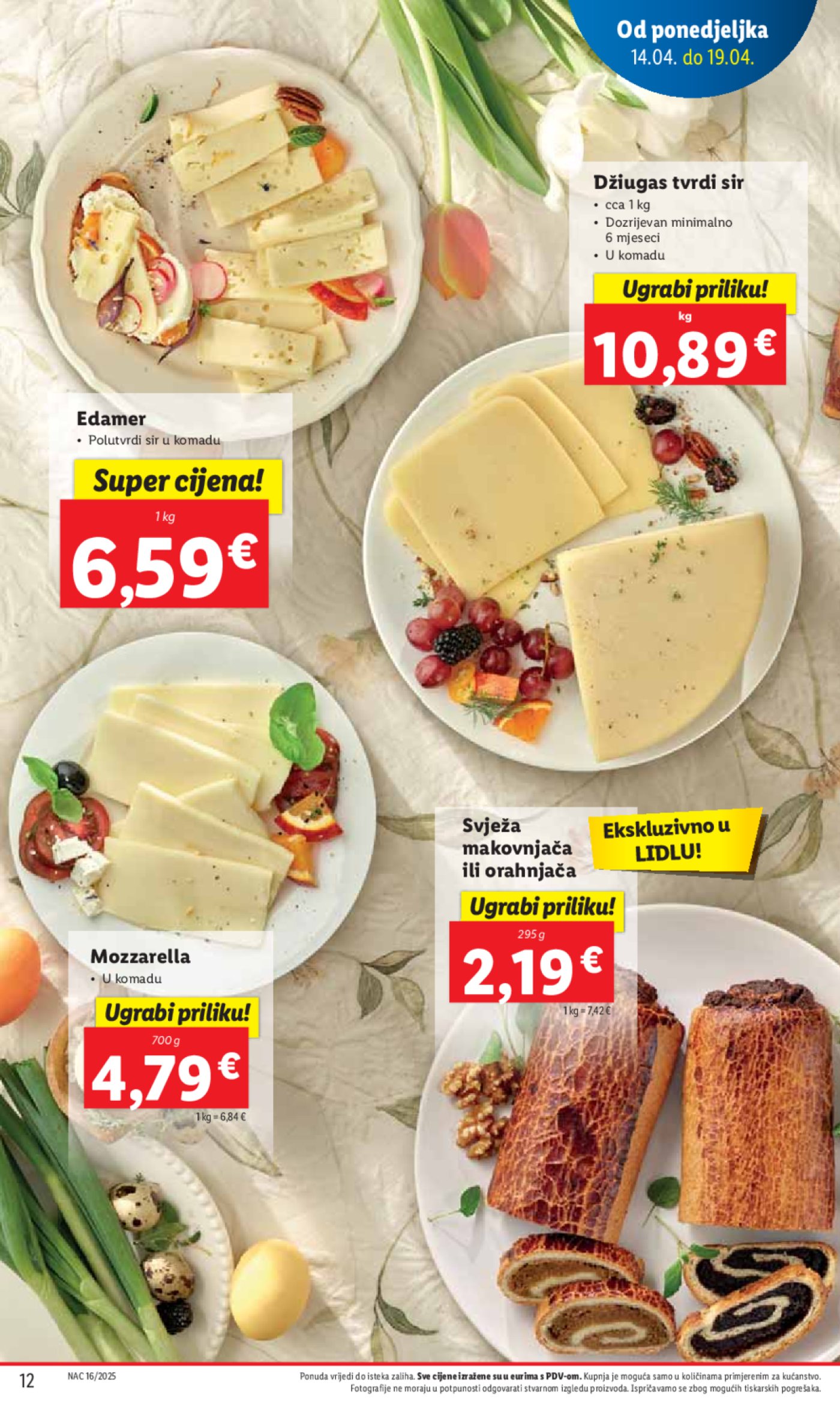 Lidl katalog Super ponuda od ponedjeljka 14.04. - 20.04.2025.