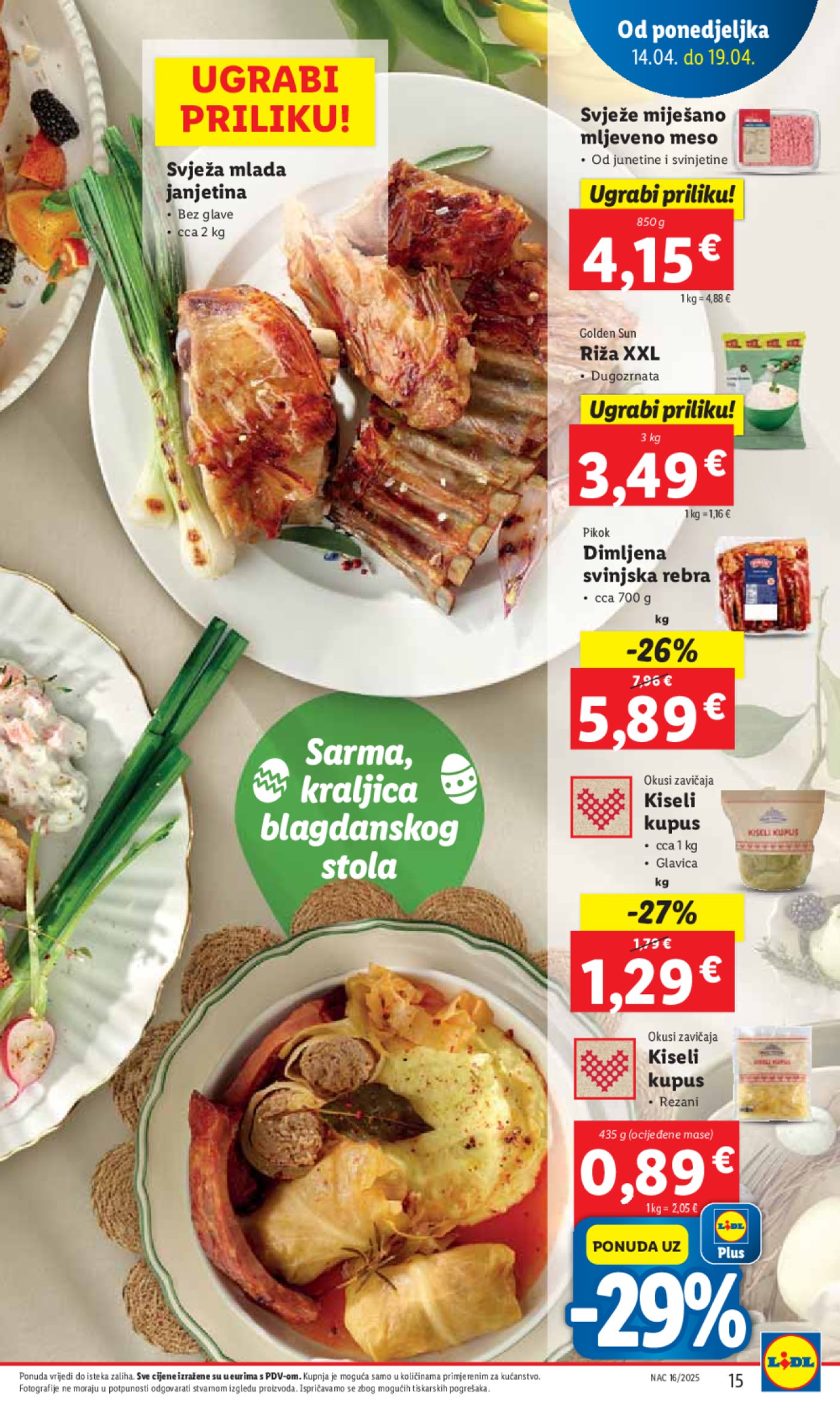 Lidl katalog Super ponuda od ponedjeljka 14.04. - 20.04.2025.