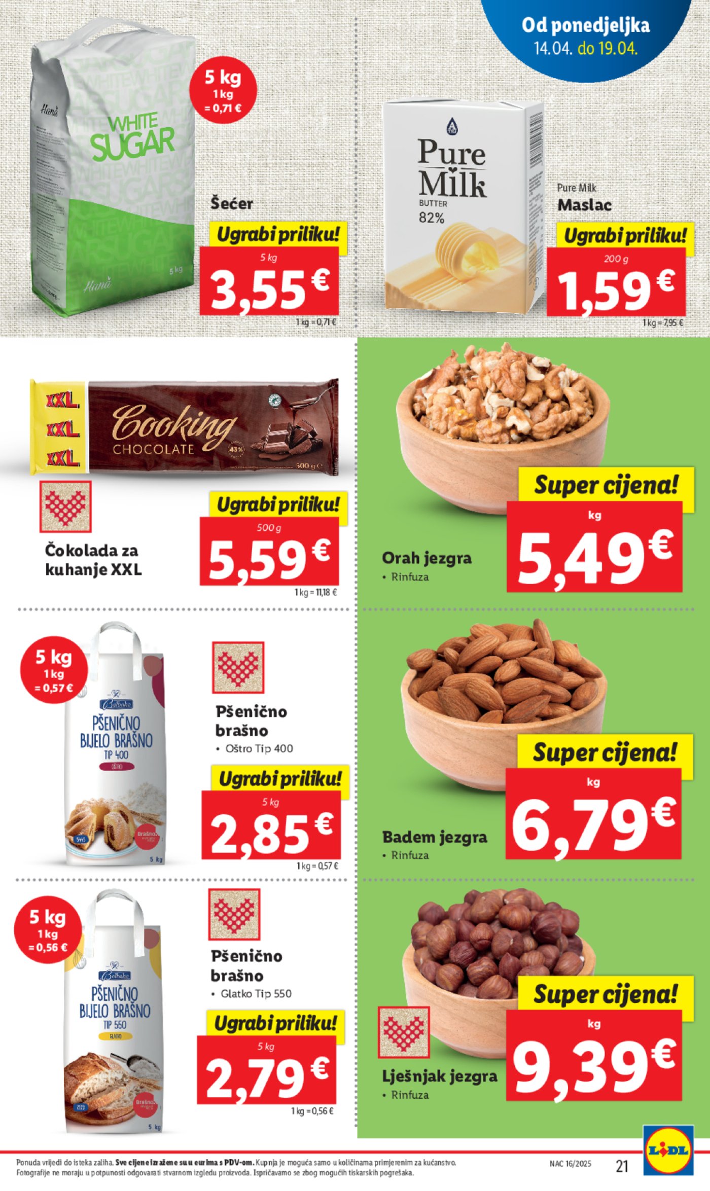 Lidl katalog Super ponuda od ponedjeljka 14.04. - 20.04.2025.