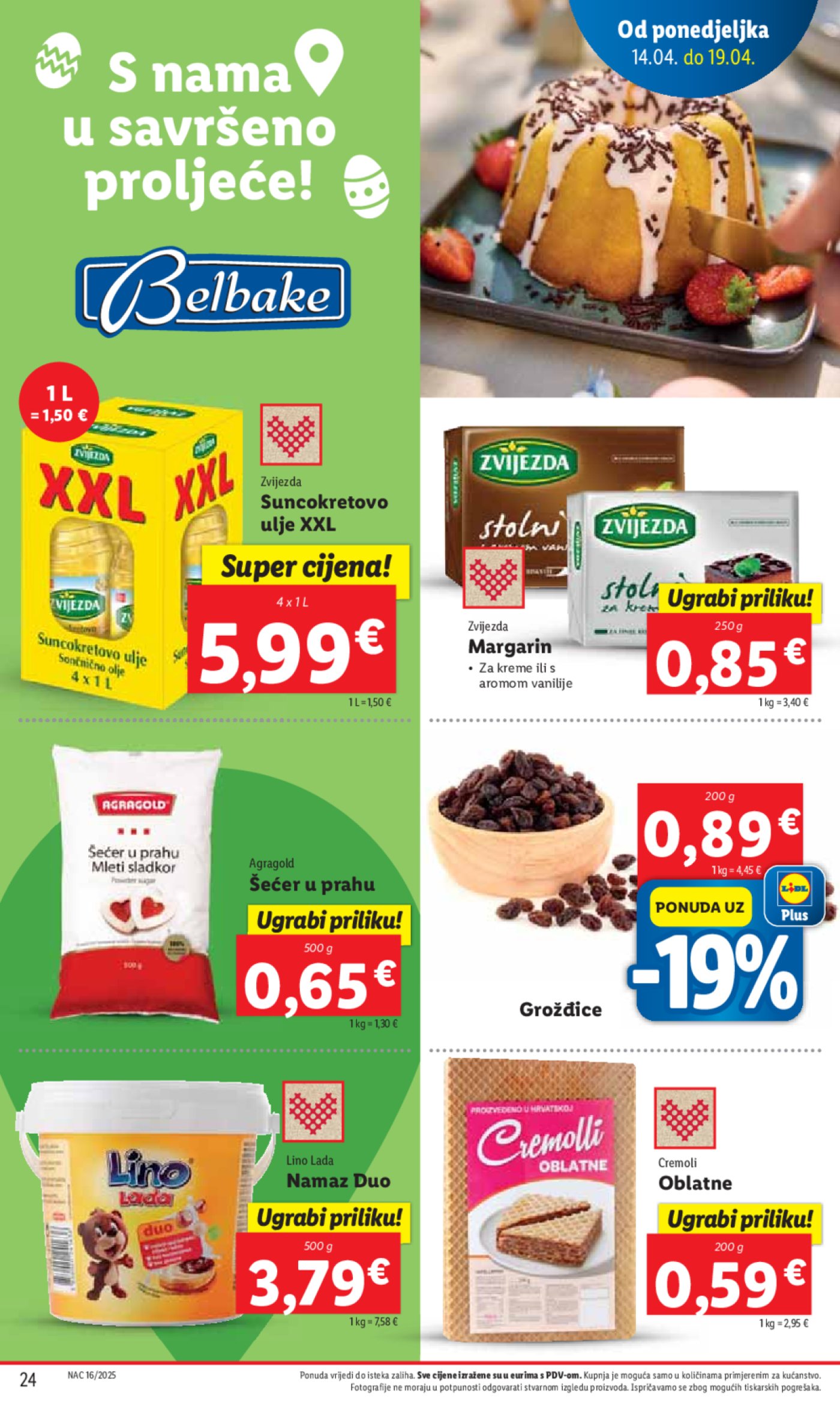 Lidl katalog Super ponuda od ponedjeljka 14.04. - 20.04.2025.