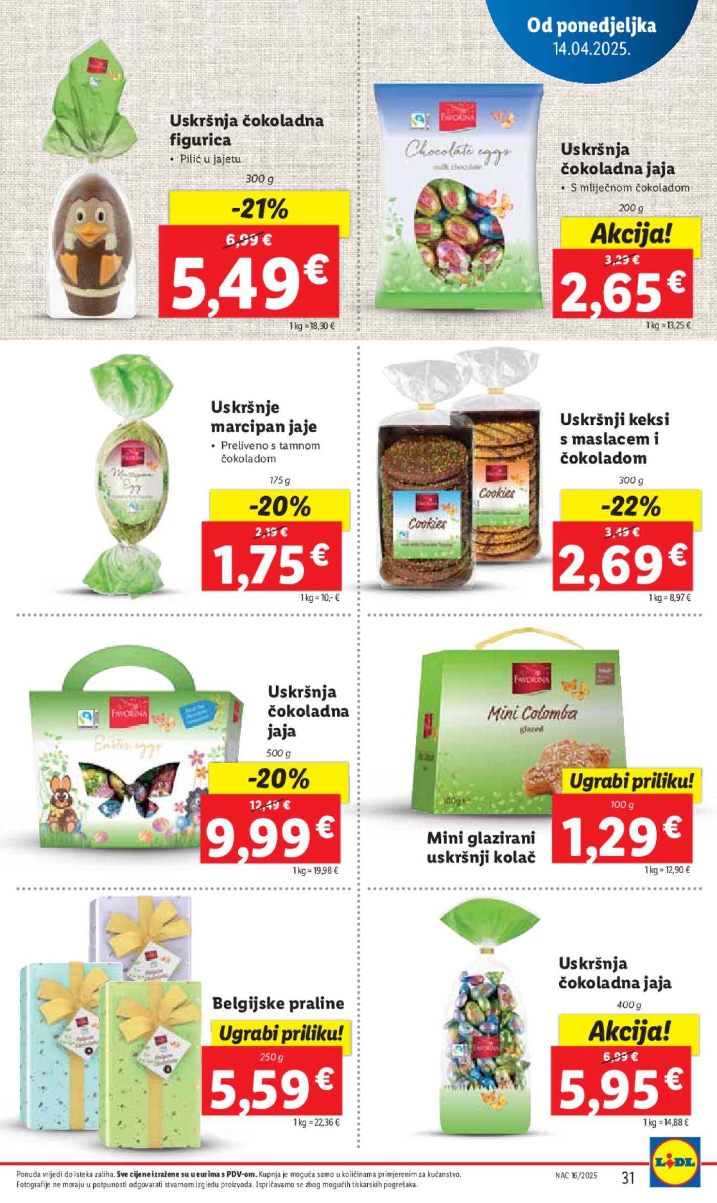 Lidl katalog Super ponuda od ponedjeljka 14.04. - 20.04.2025.