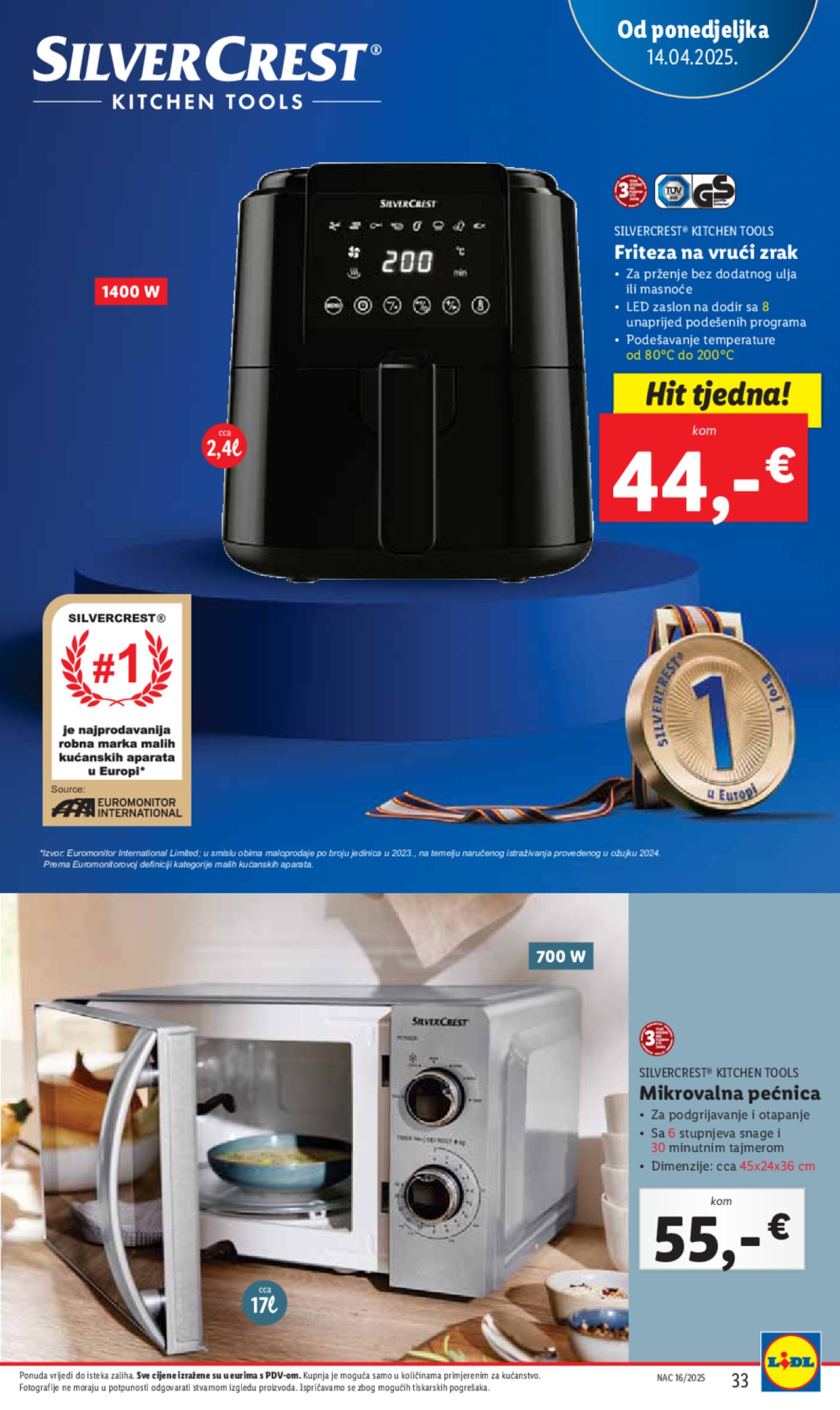 Lidl katalog Super ponuda od ponedjeljka 14.04. - 20.04.2025.